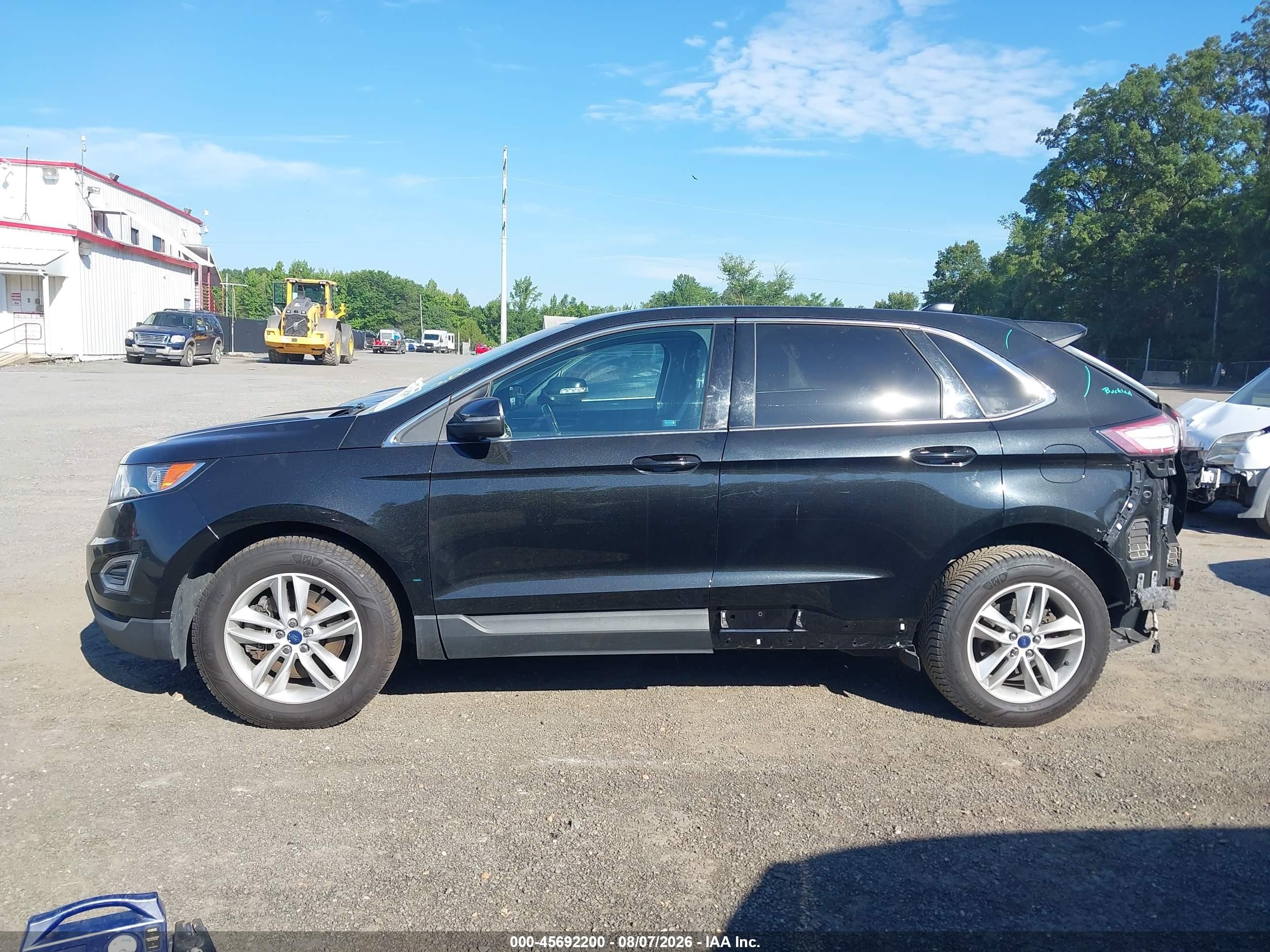 2015 Ford Edge Sel Black vin: 2FMTK4J94FBB20379