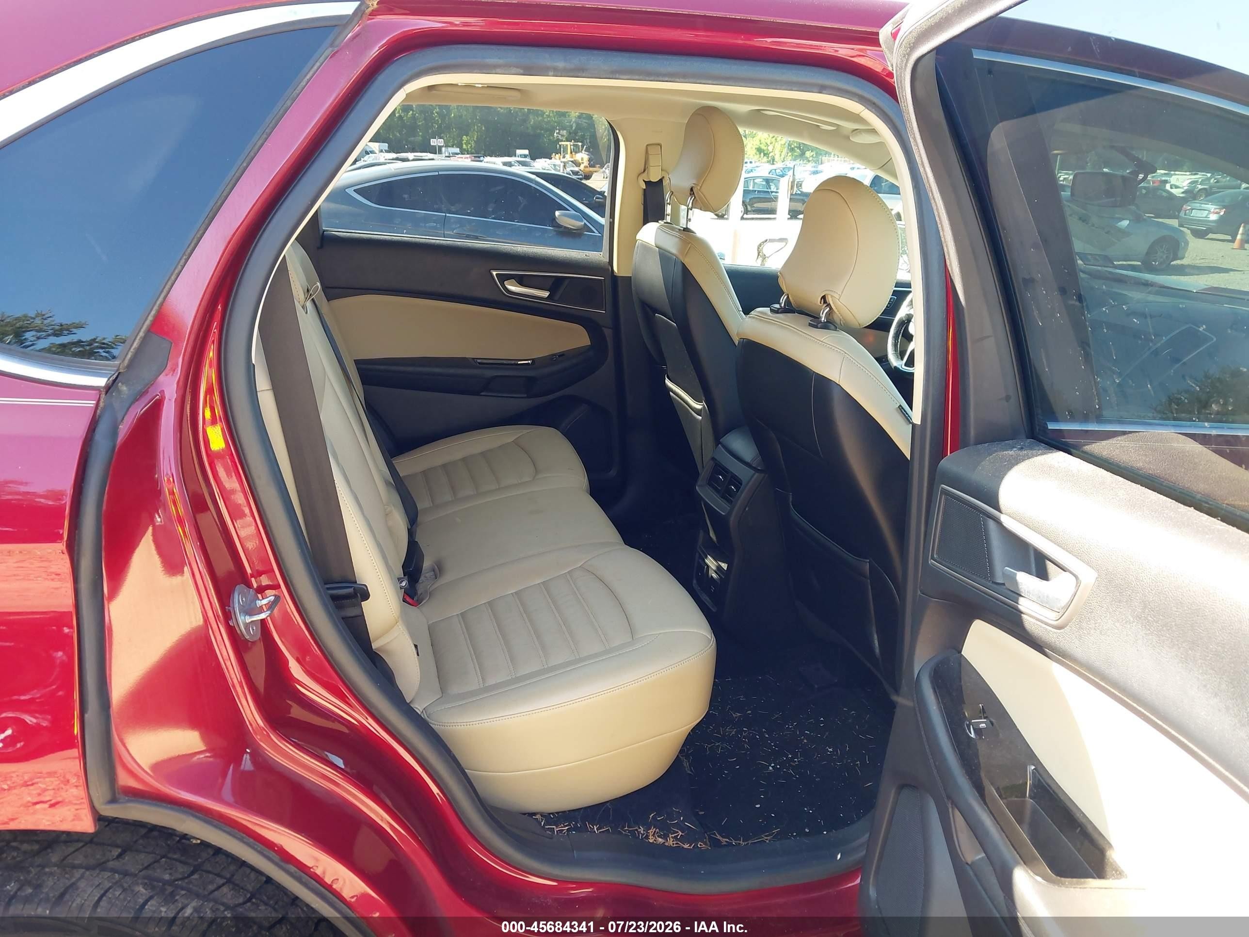 2015 Ford Edge Sel Red vin: 2FMTK4J94FBC08851