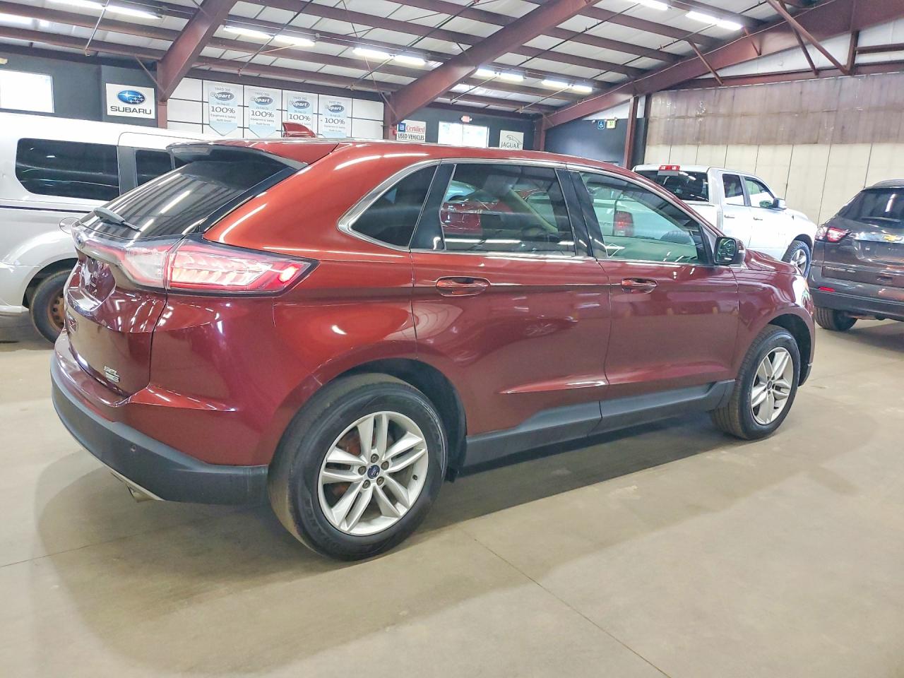 2015 Ford Edge Sel Maroon vin: 2FMTK4J94FBC22698