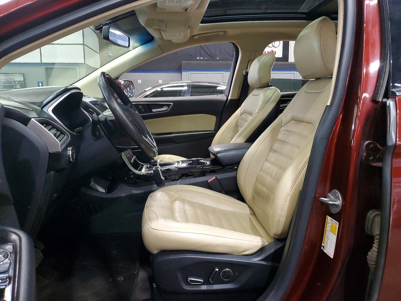 2015 Ford Edge Sel Maroon vin: 2FMTK4J94FBC22698