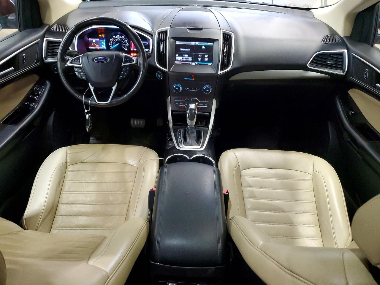 2015 Ford Edge Sel Maroon vin: 2FMTK4J94FBC22698