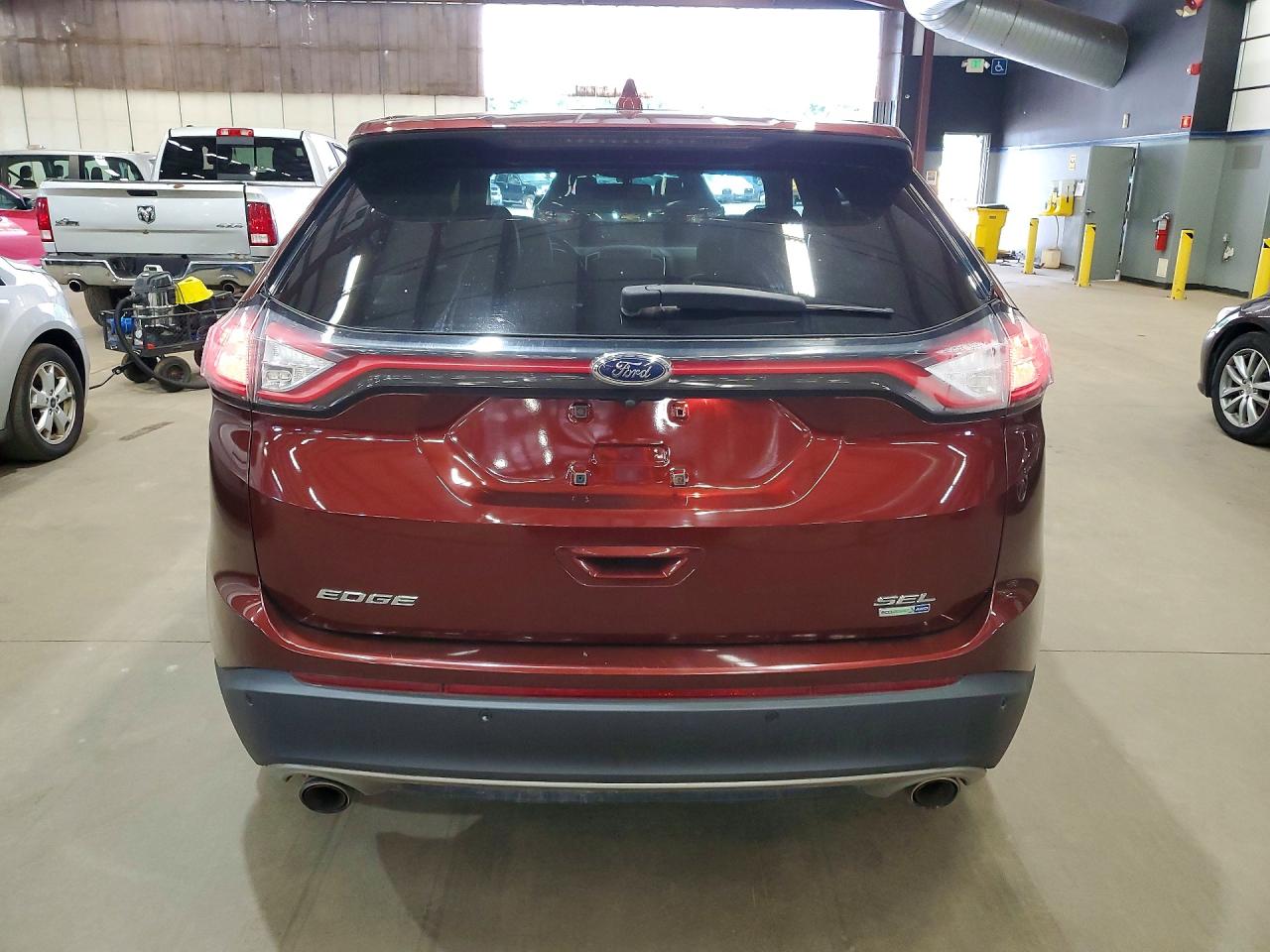 2015 Ford Edge Sel Maroon vin: 2FMTK4J94FBC22698
