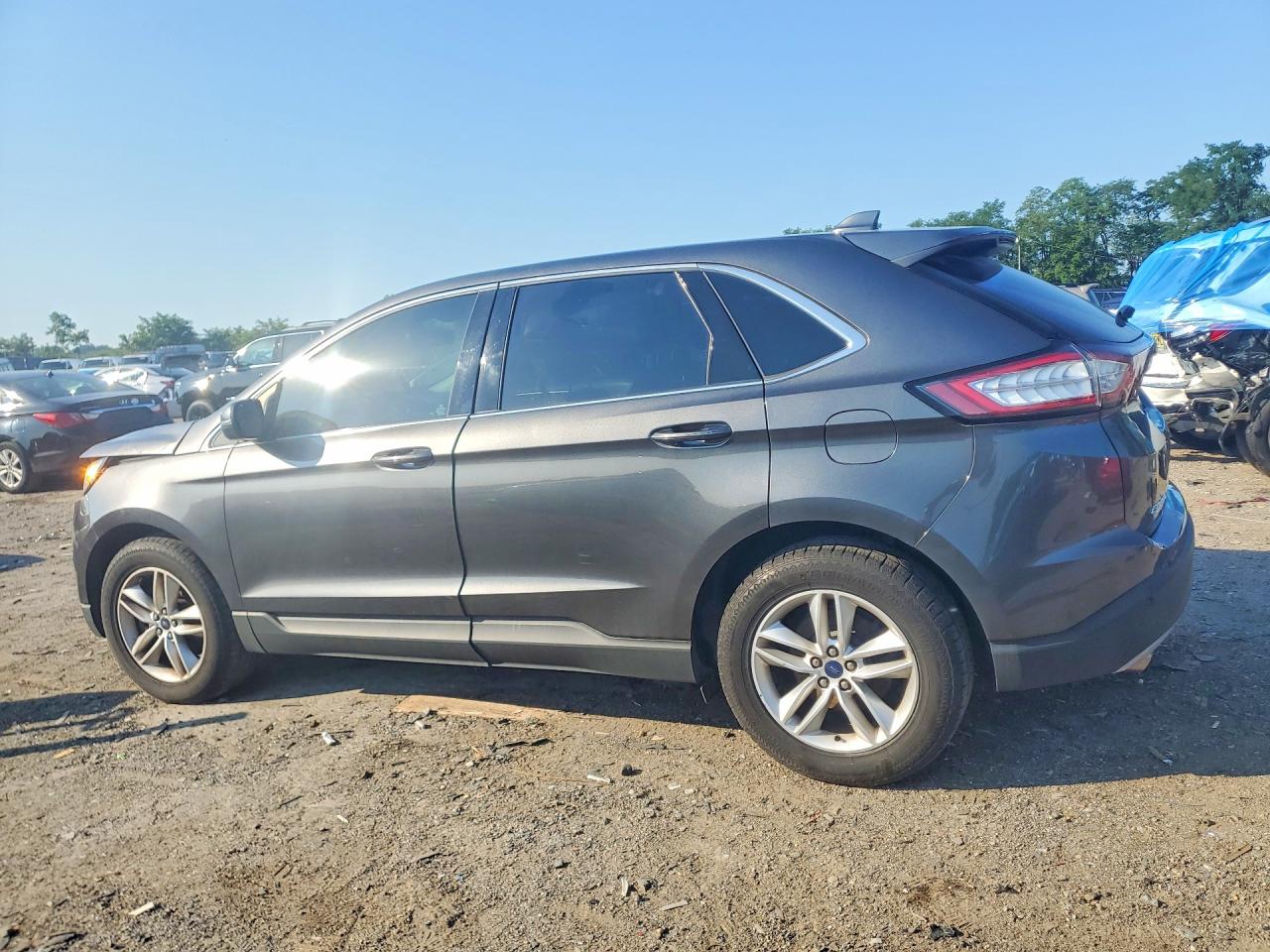 2015 Ford Edge Sel Gray vin: 2FMTK4J94FBC37556