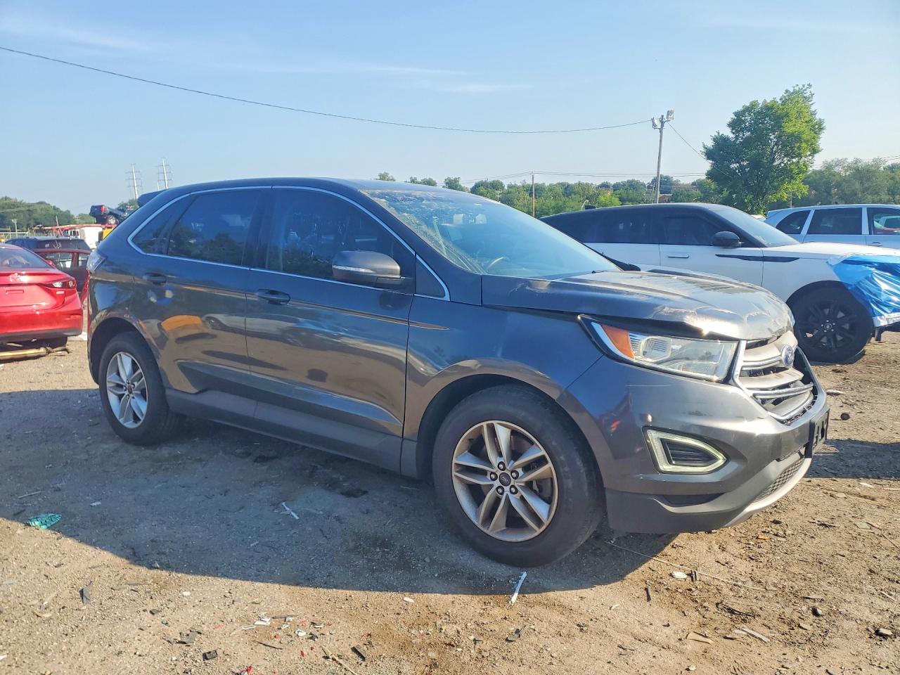 2015 Ford Edge Sel Gray vin: 2FMTK4J94FBC37556