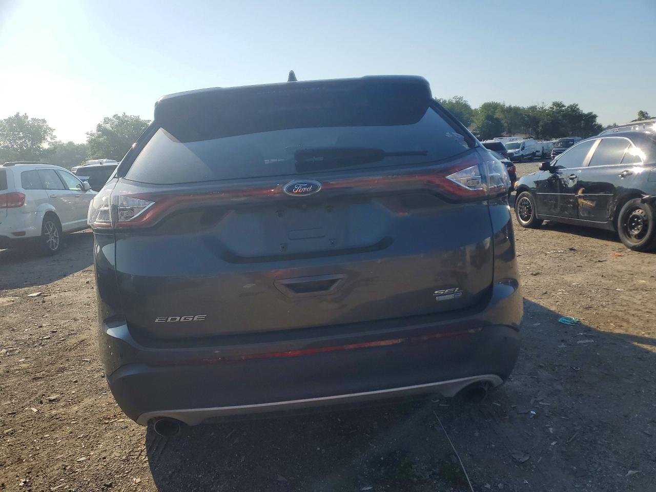 2015 Ford Edge Sel Gray vin: 2FMTK4J94FBC37556
