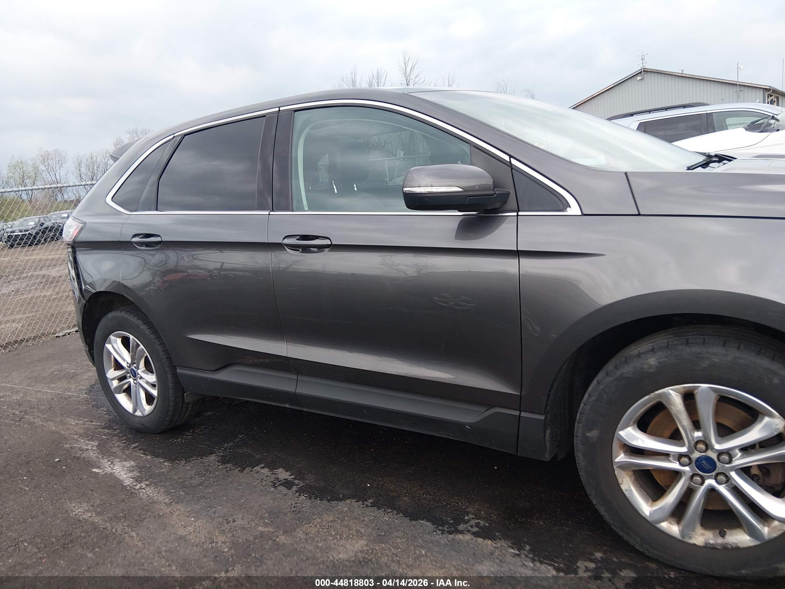 2015 Ford Edge Sel Gray vin: 2FMTK4J94FBC38805