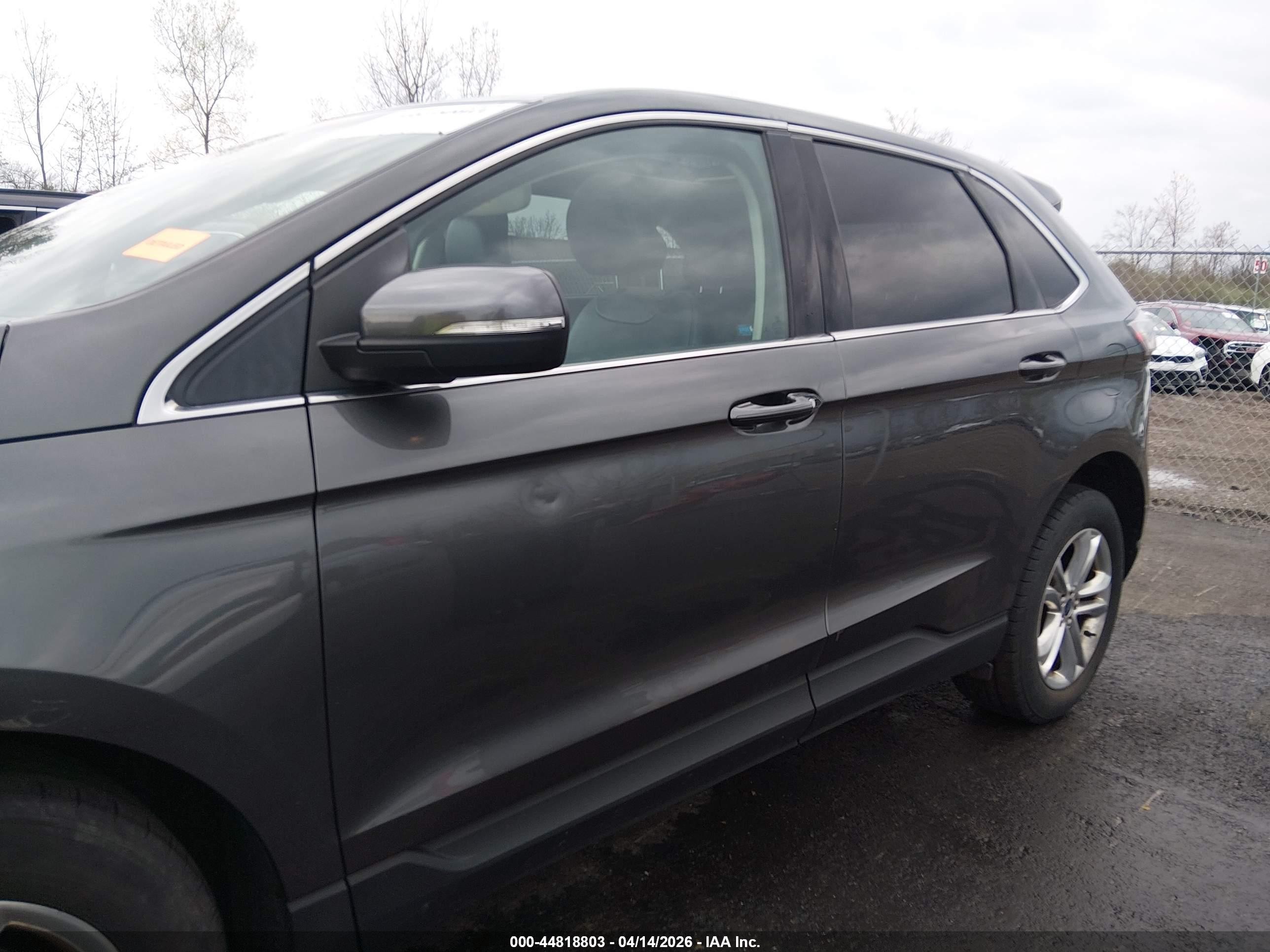 2015 Ford Edge Sel Gray vin: 2FMTK4J94FBC38805