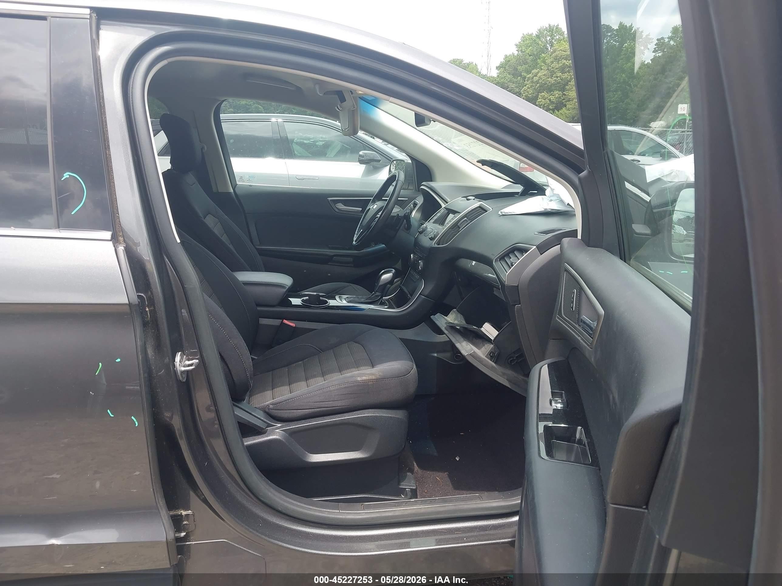 2015 Ford Edge Sel Gray vin: 2FMTK4J95FBB05616