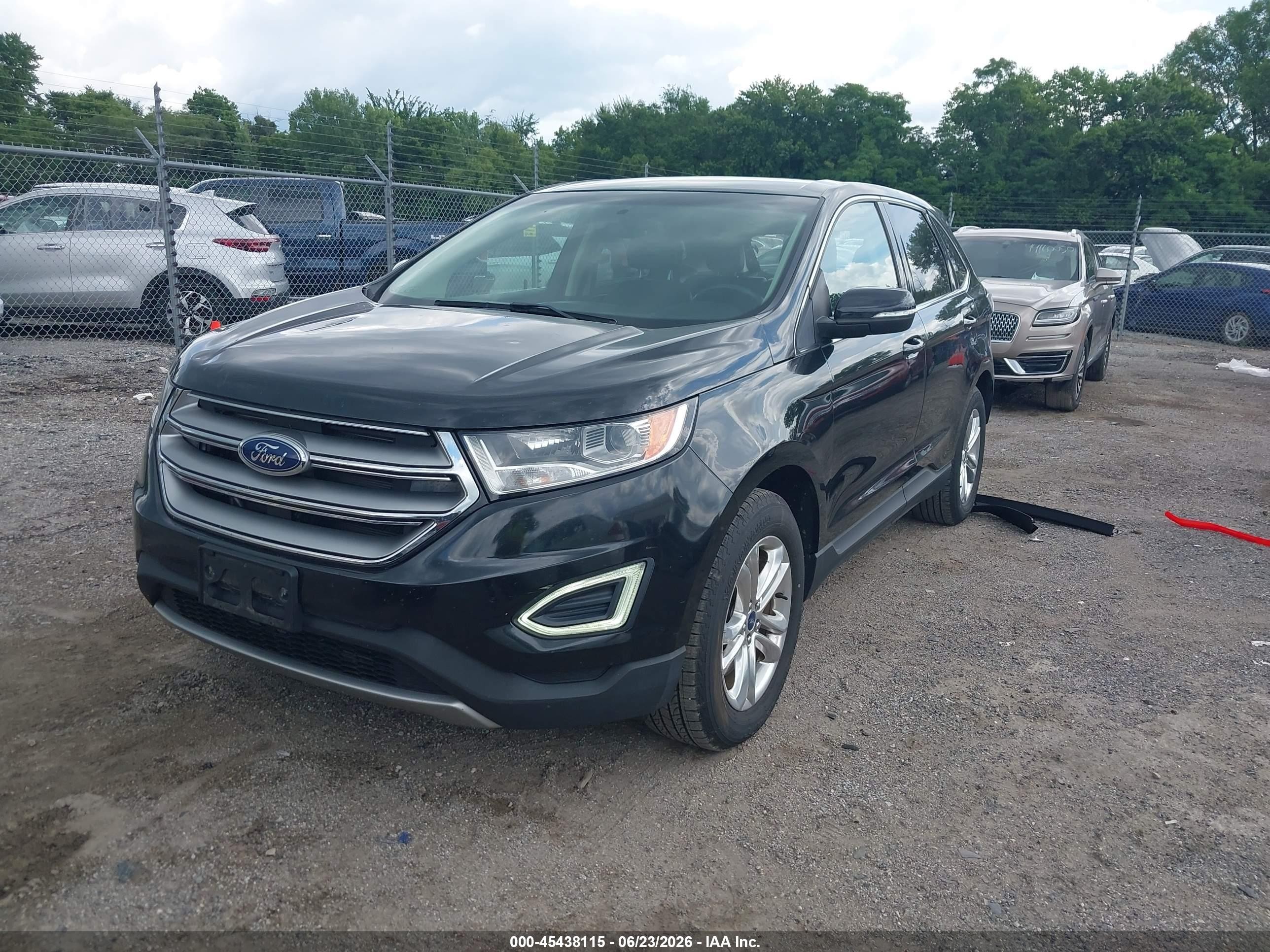 2015 Ford Edge Sel Black vin: 2FMTK4J95FBB11769