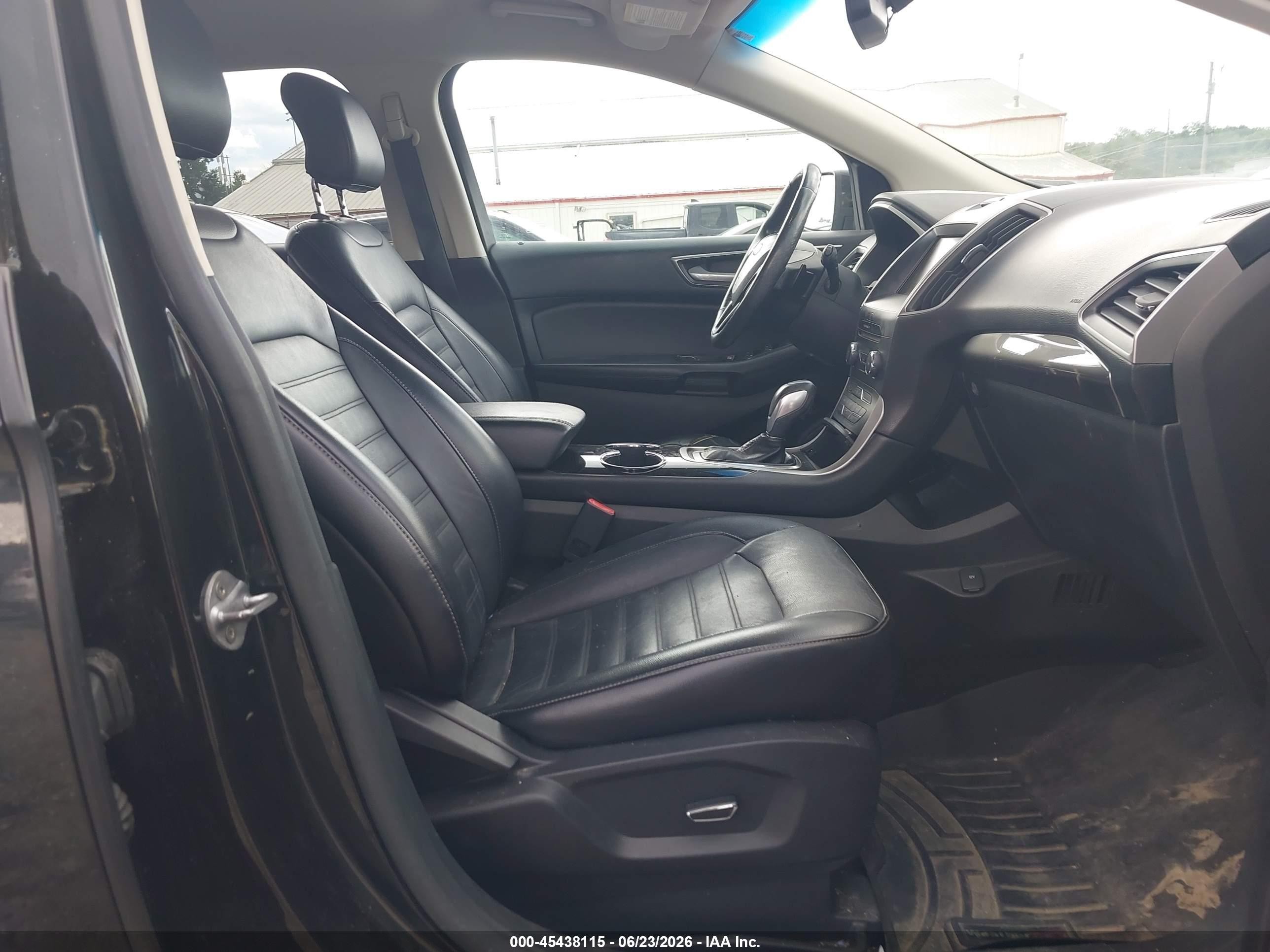 2015 Ford Edge Sel Black vin: 2FMTK4J95FBB11769