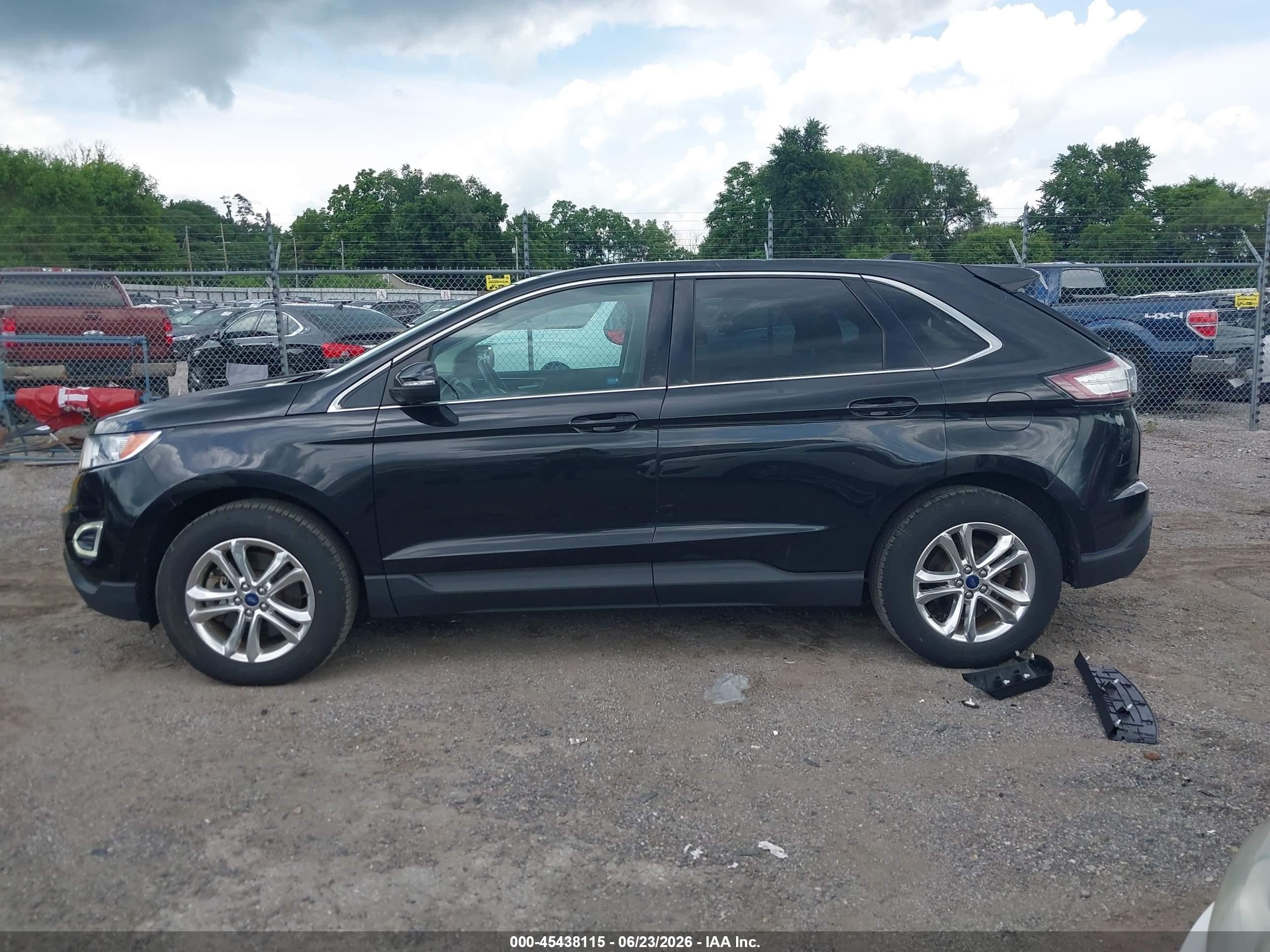 2015 Ford Edge Sel Black vin: 2FMTK4J95FBB11769