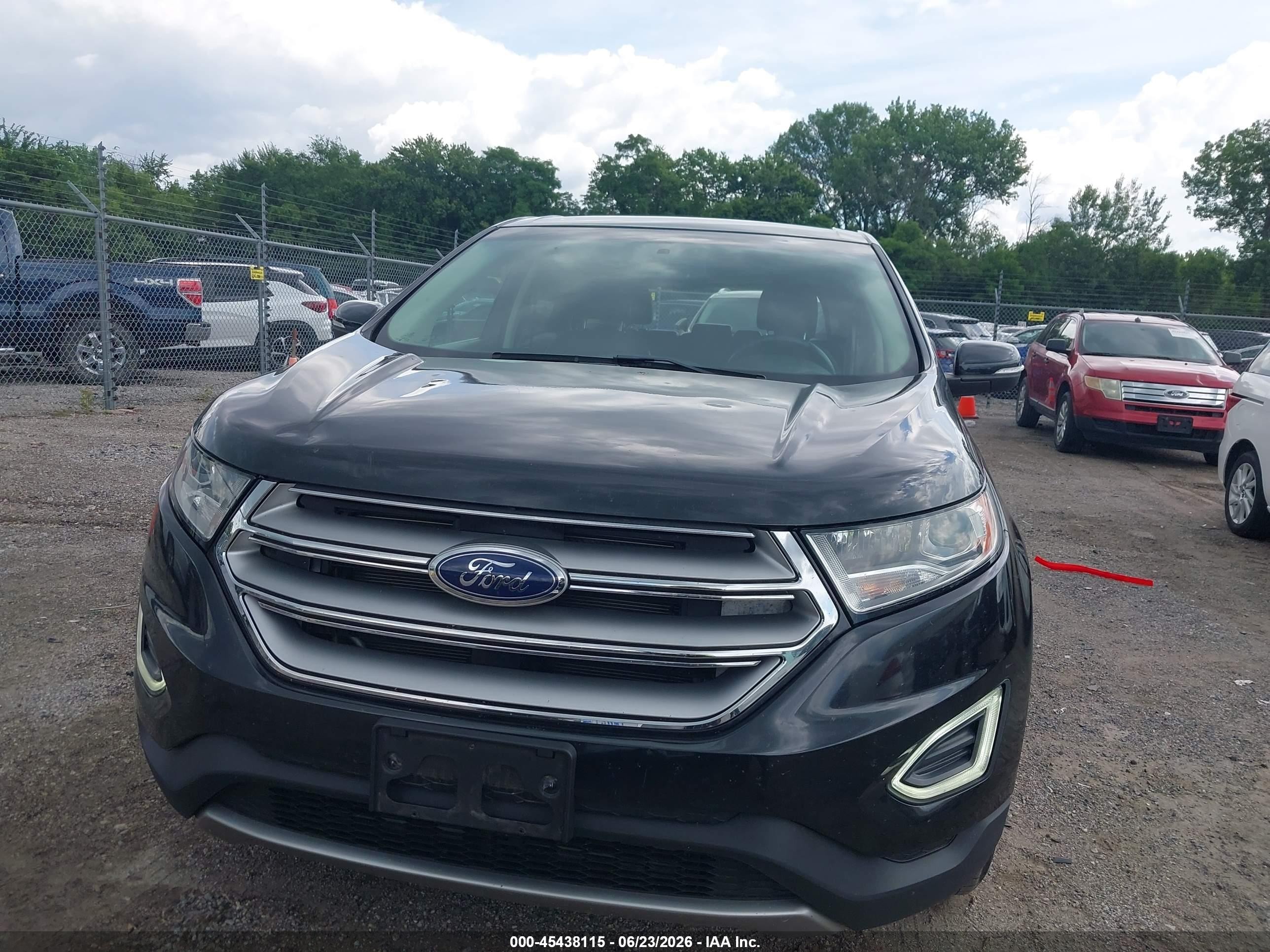 2015 Ford Edge Sel Black vin: 2FMTK4J95FBB11769