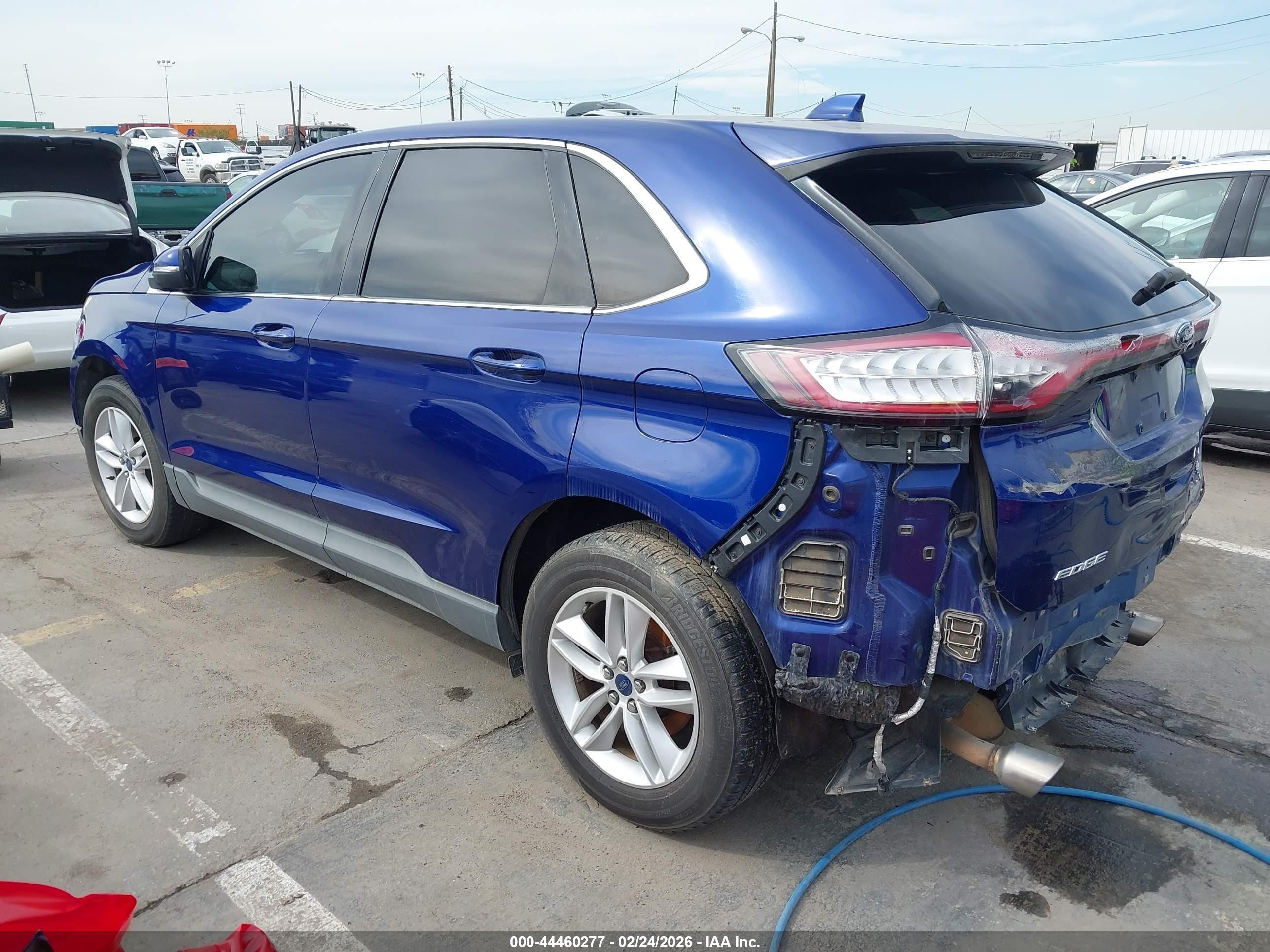 2015 Ford Edge Sel Blue vin: 2FMTK4J95FBB22450