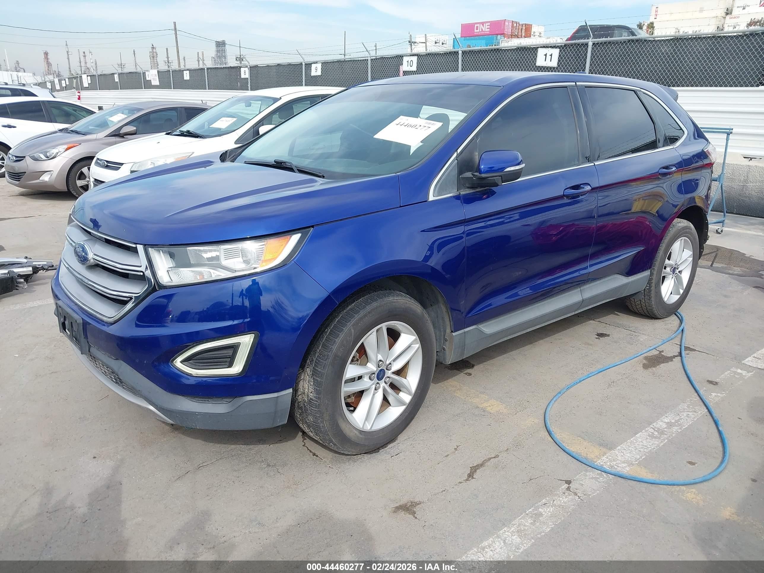 2015 Ford Edge Sel Blue vin: 2FMTK4J95FBB22450