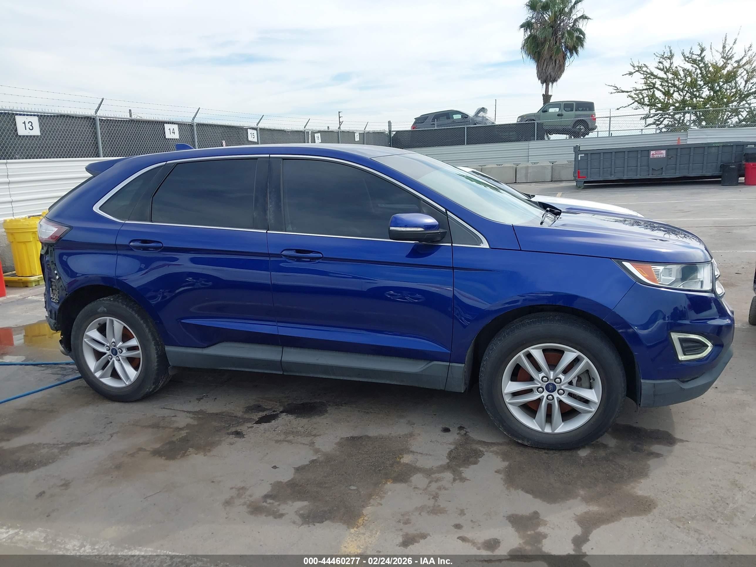 2015 Ford Edge Sel Blue vin: 2FMTK4J95FBB22450