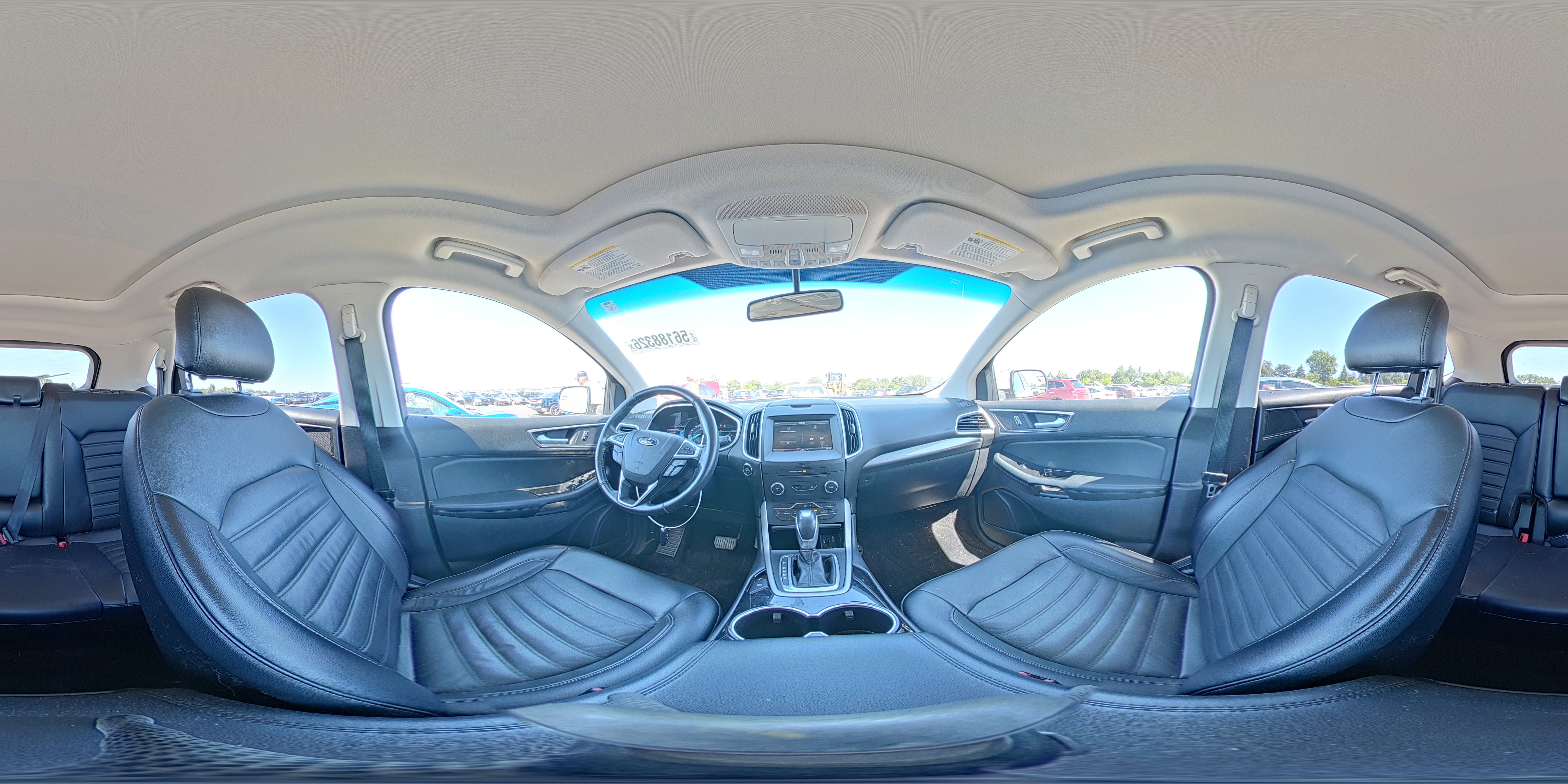 2015 Ford Edge Sel White vin: 2FMTK4J95FBC00628