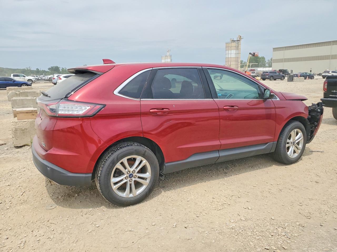 2015 Ford Edge Sel Red vin: 2FMTK4J95FBC03609
