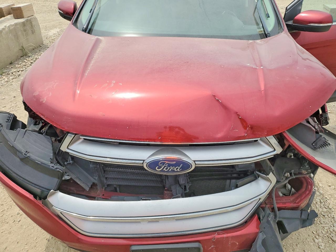 2015 Ford Edge Sel Red vin: 2FMTK4J95FBC03609
