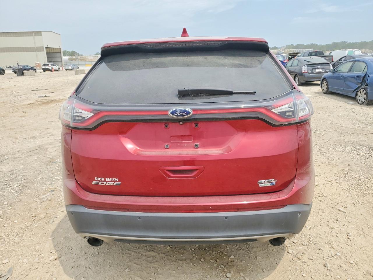 2015 Ford Edge Sel Red vin: 2FMTK4J95FBC03609
