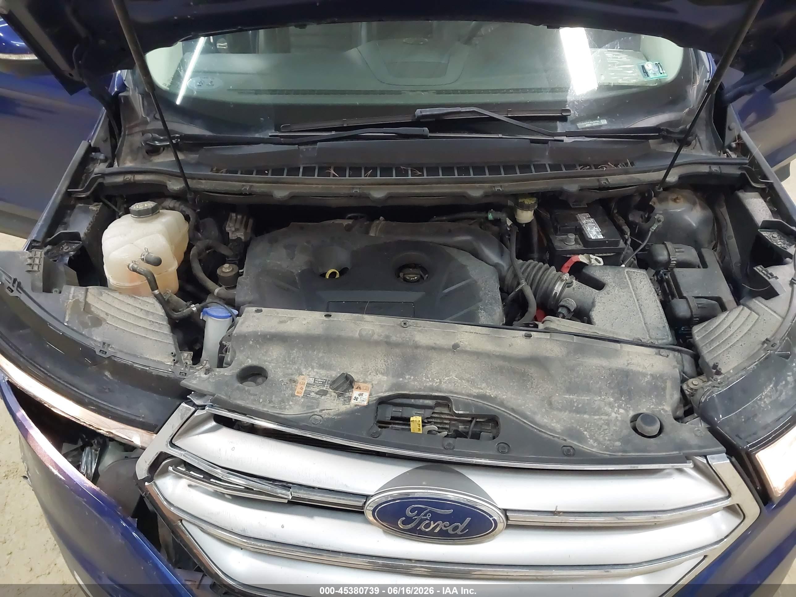 2015 Ford Edge Sel Blue vin: 2FMTK4J95FBC10463