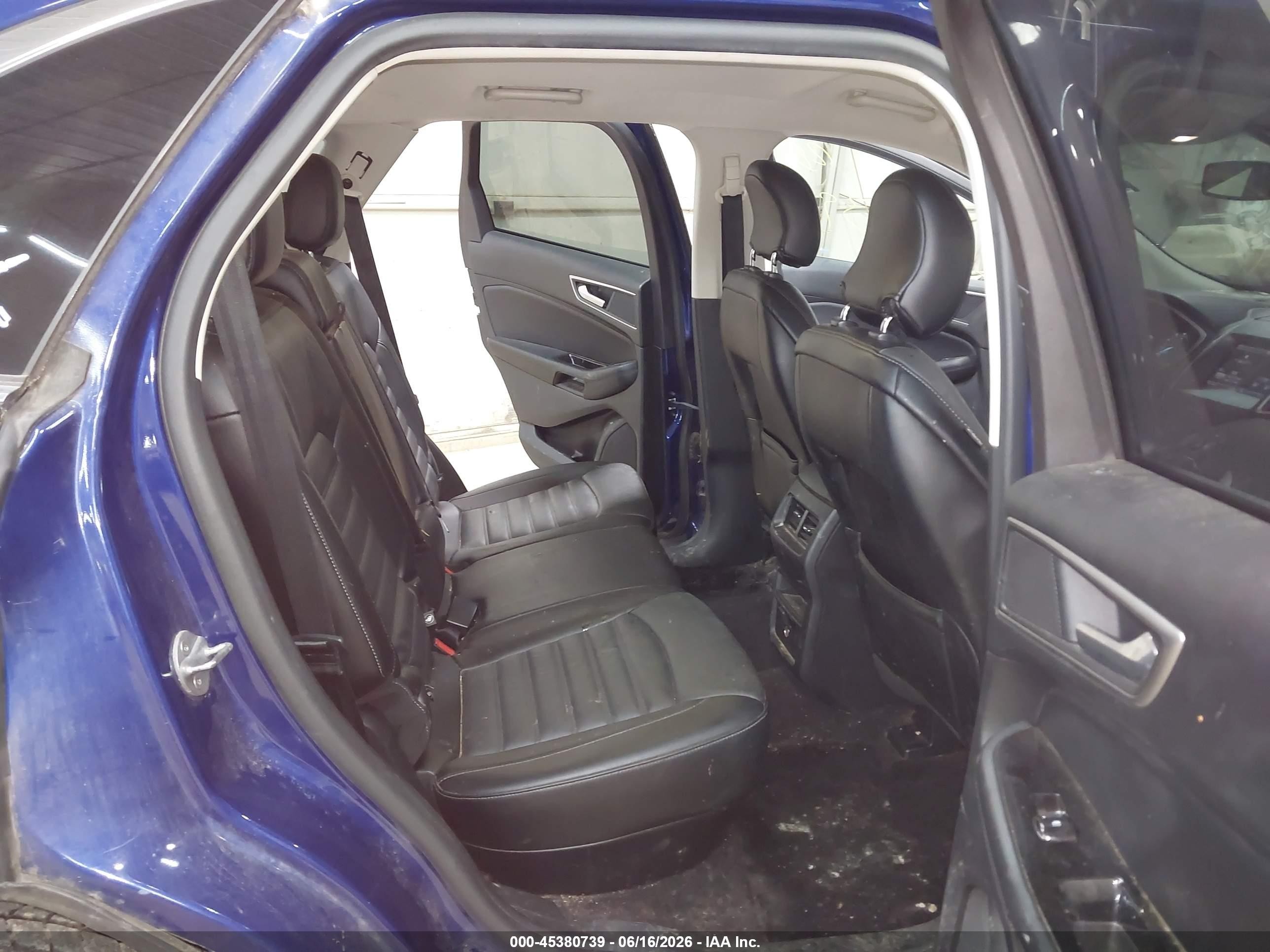 2015 Ford Edge Sel Blue vin: 2FMTK4J95FBC10463