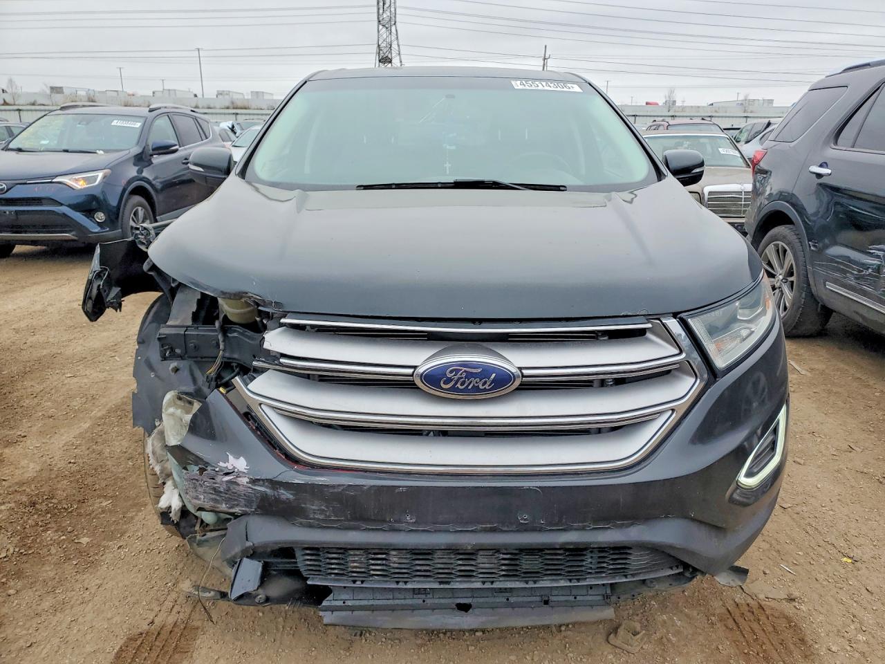2015 Ford Edge Black vin: 2FMTK4J95FBC38554