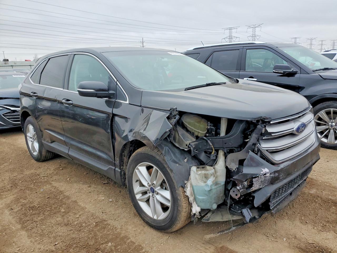 2015 Ford Edge Black vin: 2FMTK4J95FBC38554