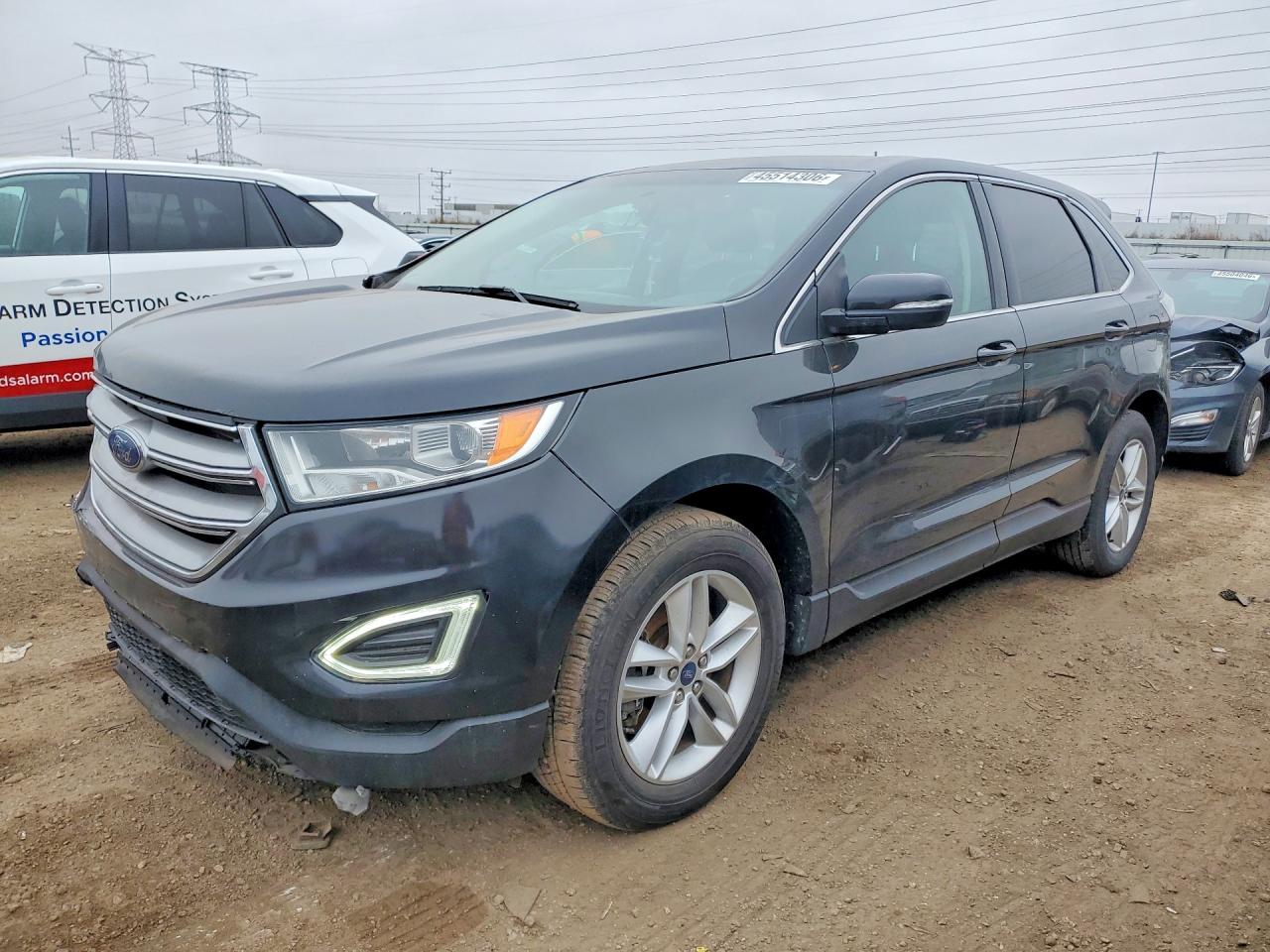 2015 Ford Edge Black vin: 2FMTK4J95FBC38554