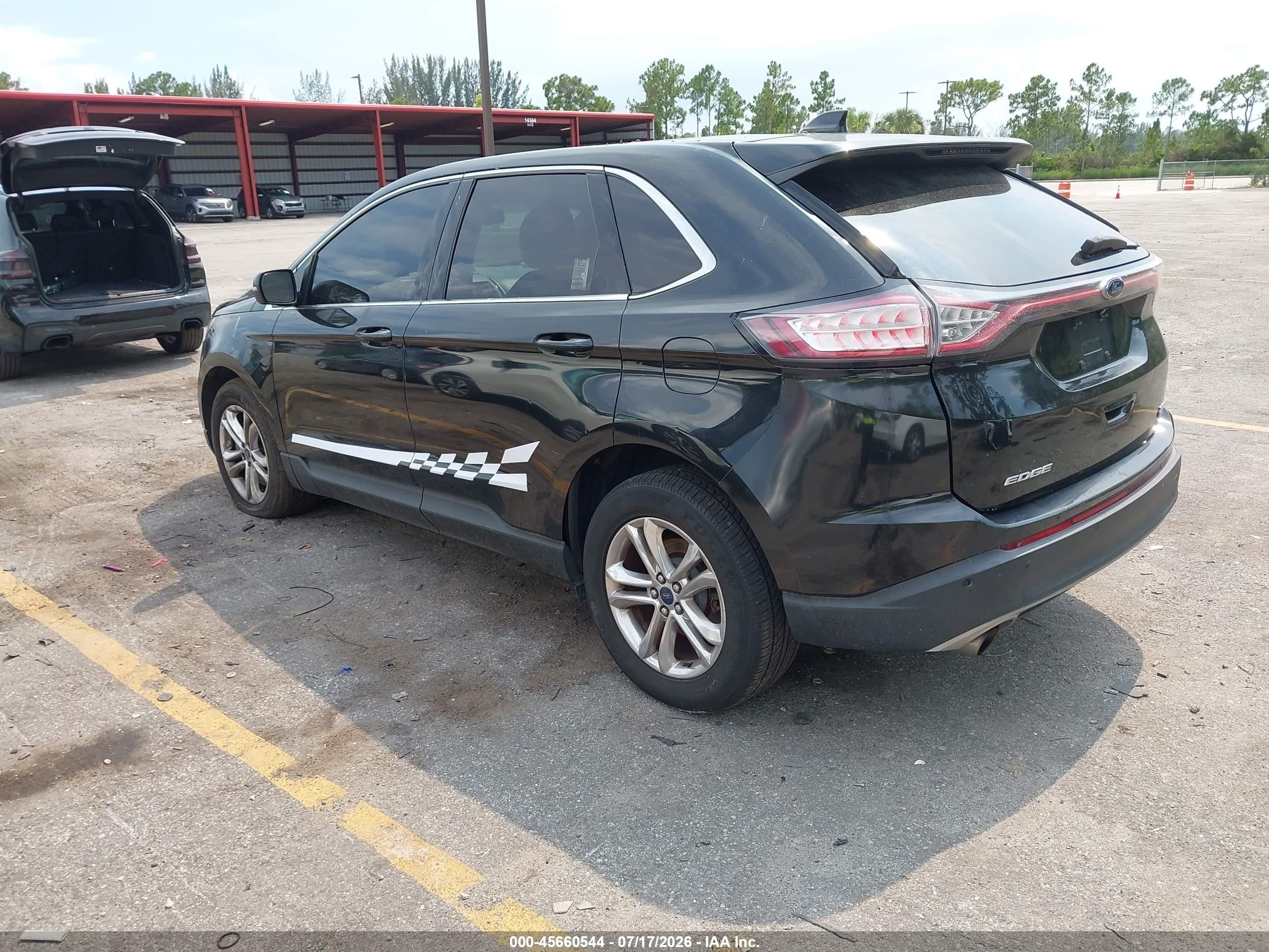 2015 Ford Edge Sel Black vin: 2FMTK4J96FBB58454