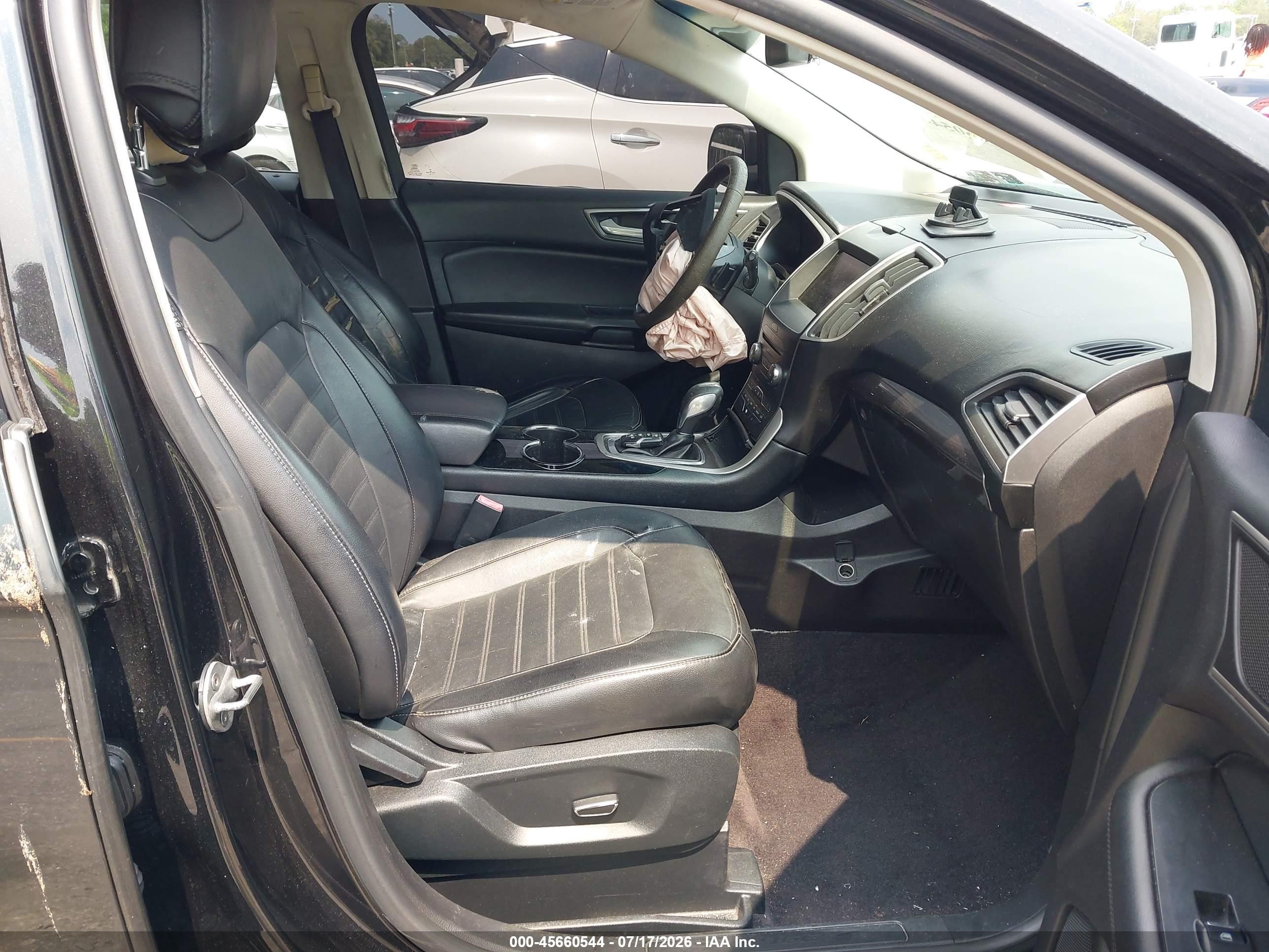 2015 Ford Edge Sel Black vin: 2FMTK4J96FBB58454