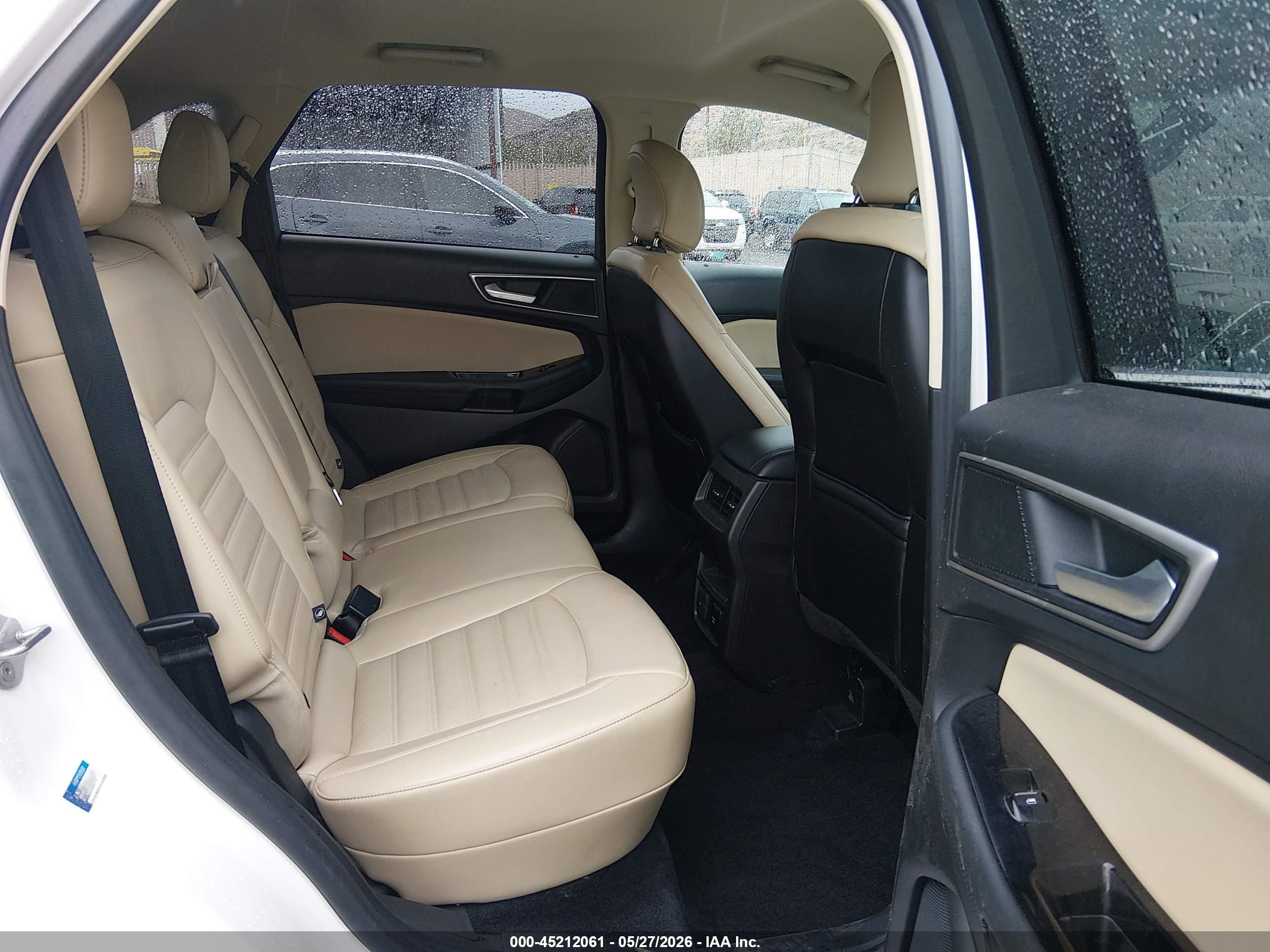 2015 Ford Edge Sel White vin: 2FMTK4J96FBB74427
