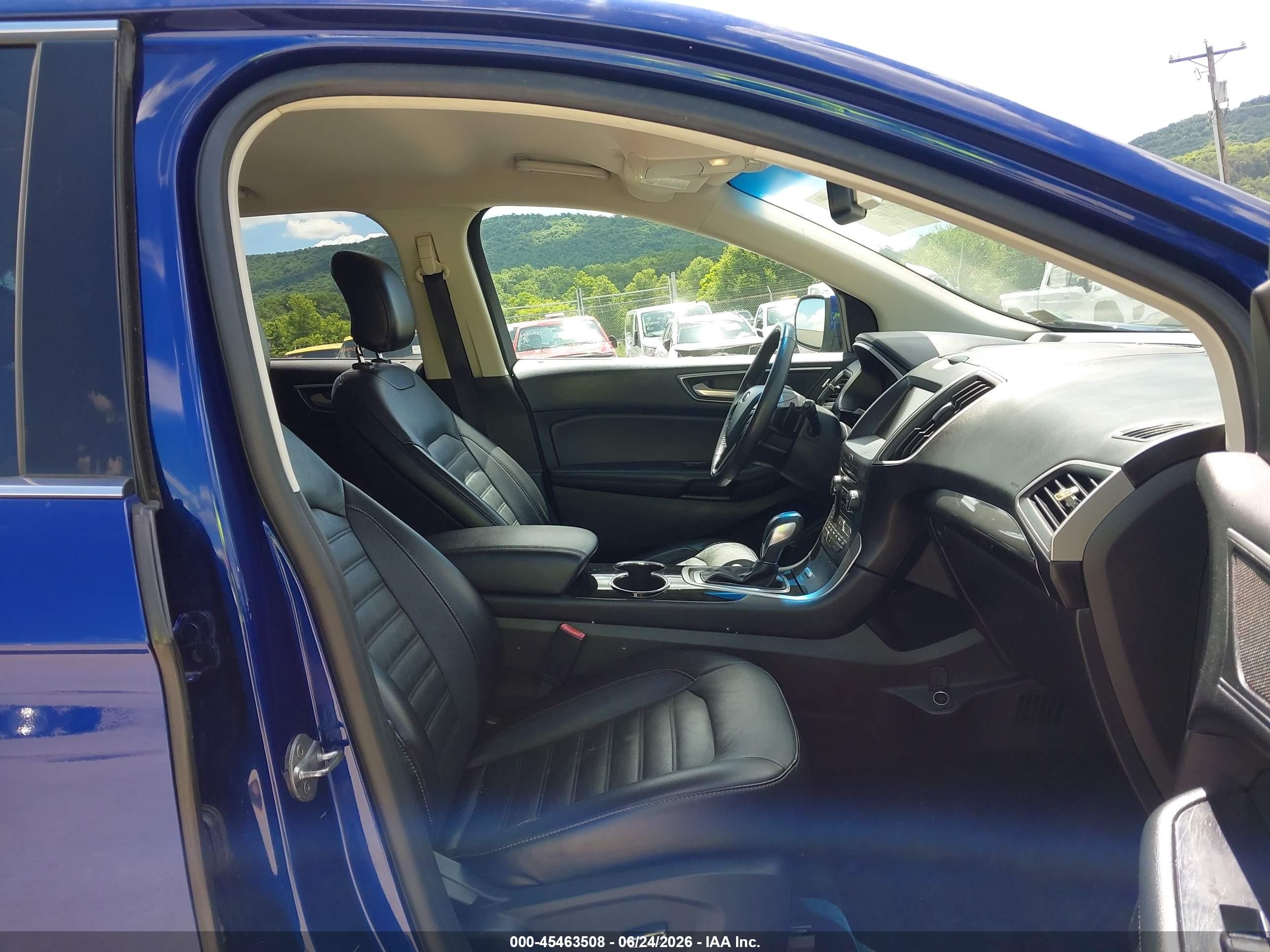 2015 Ford Edge Sel Blue vin: 2FMTK4J96FBB96055