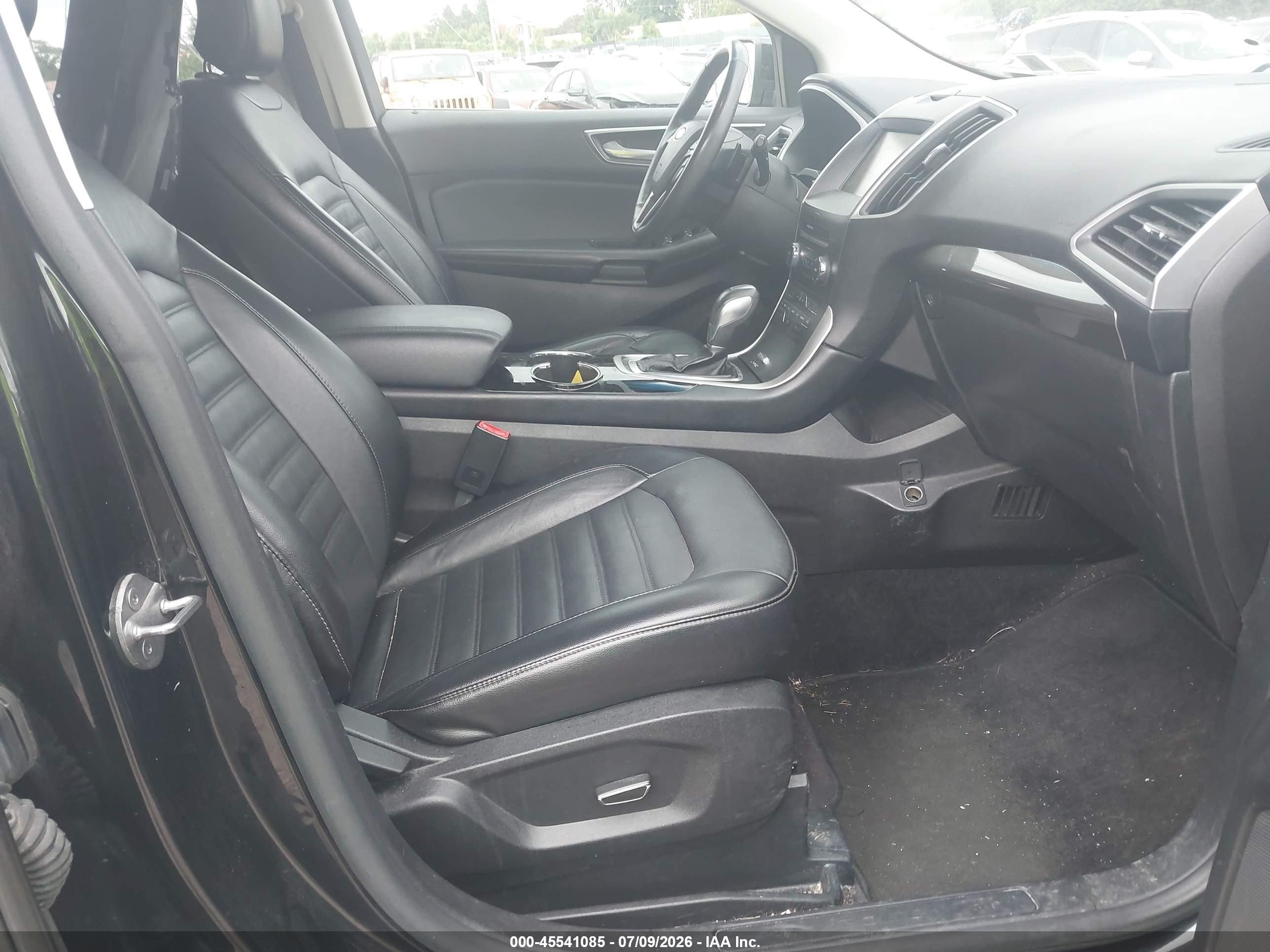 2015 Ford Edge Sel Black vin: 2FMTK4J96FBC30902