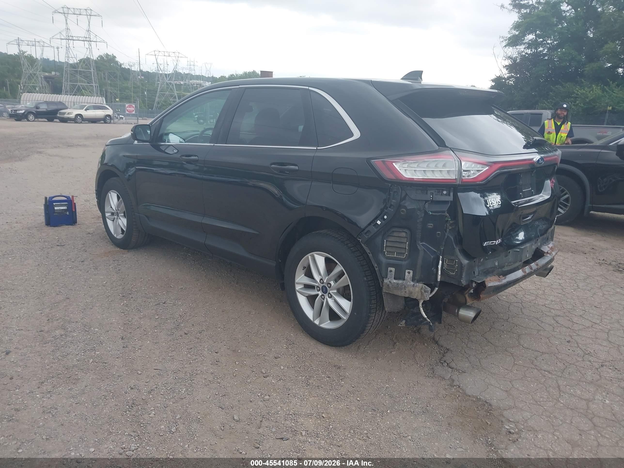 2015 Ford Edge Sel Black vin: 2FMTK4J96FBC30902