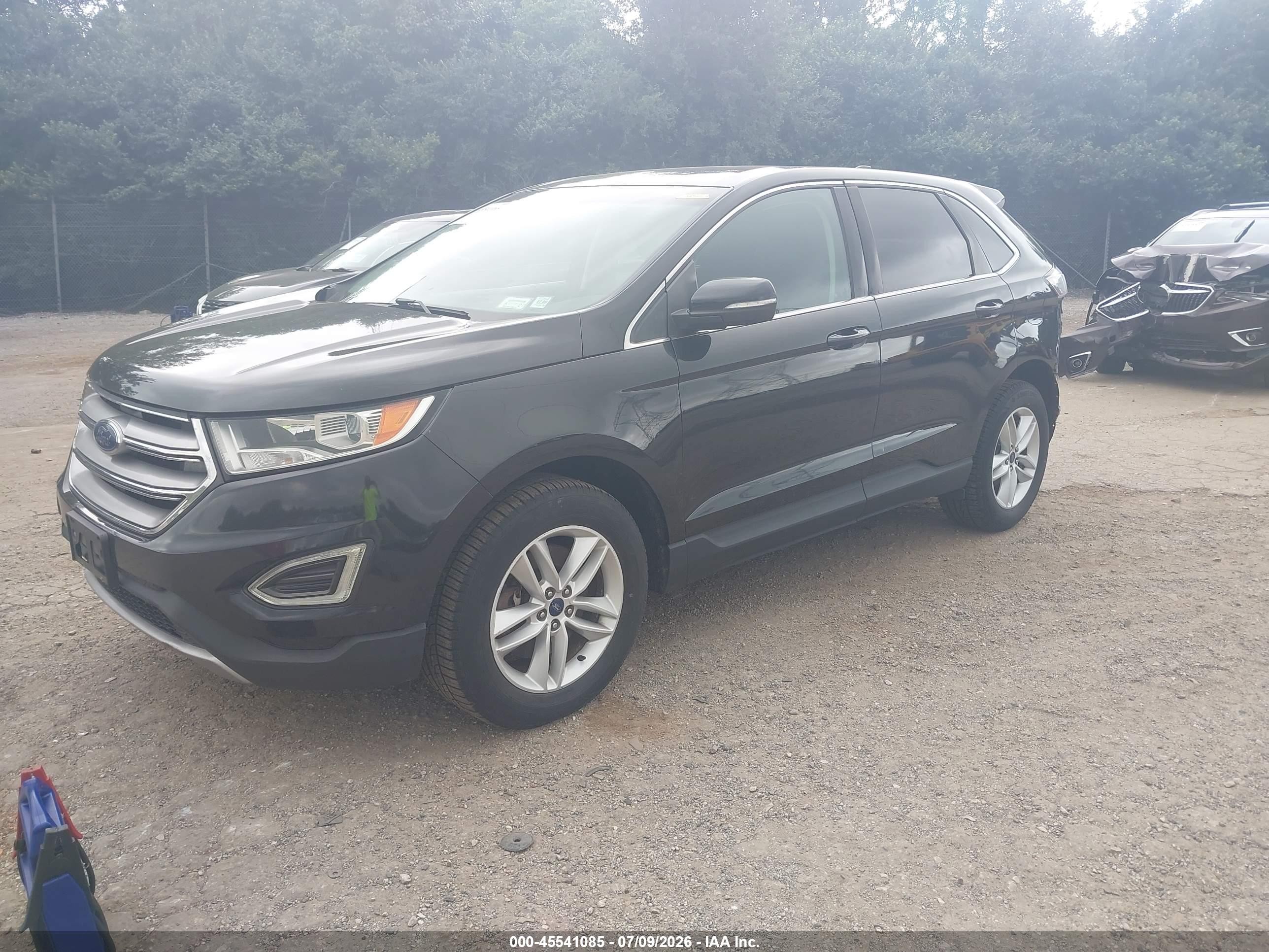 2015 Ford Edge Sel Black vin: 2FMTK4J96FBC30902