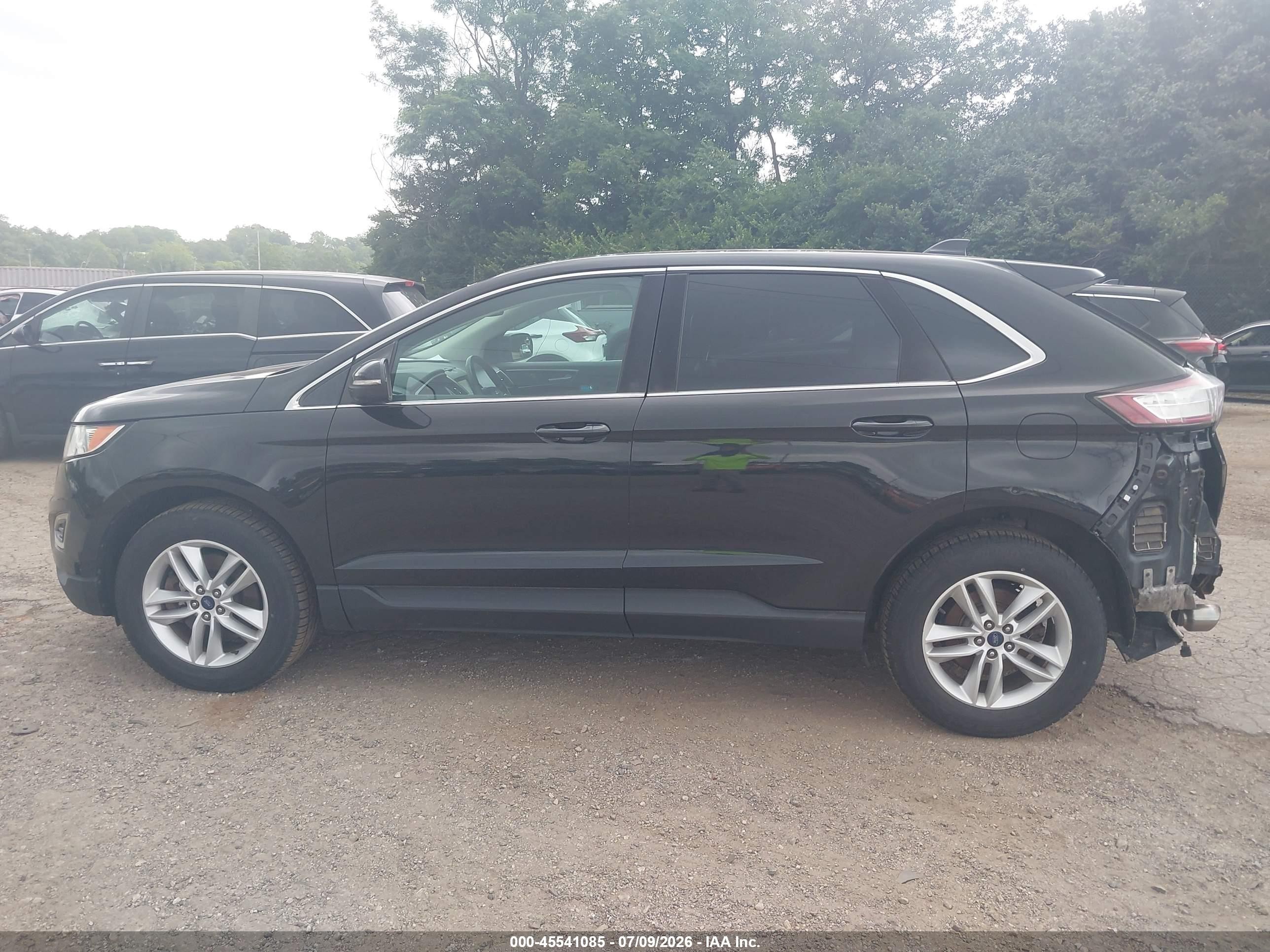 2015 Ford Edge Sel Black vin: 2FMTK4J96FBC30902