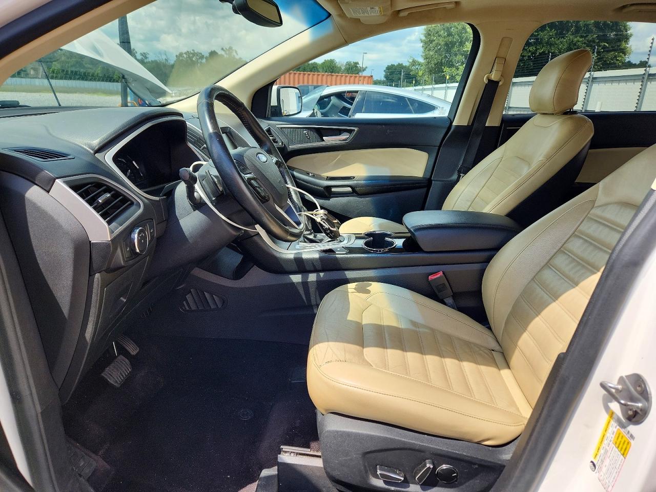 2015 Ford Edge Sel White vin: 2FMTK4J96FBC38661