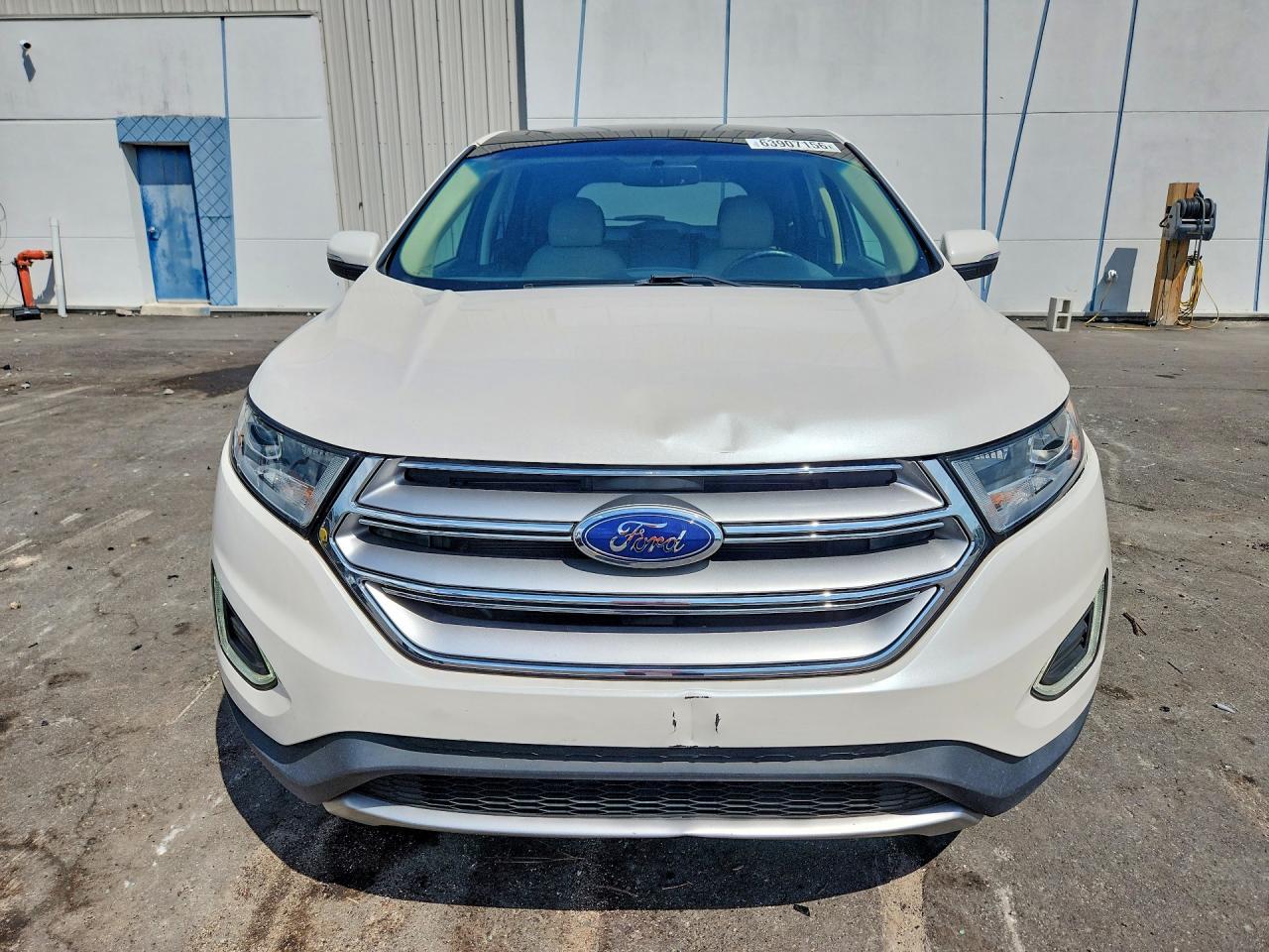 2015 Ford Edge Sel White vin: 2FMTK4J96FBC38661