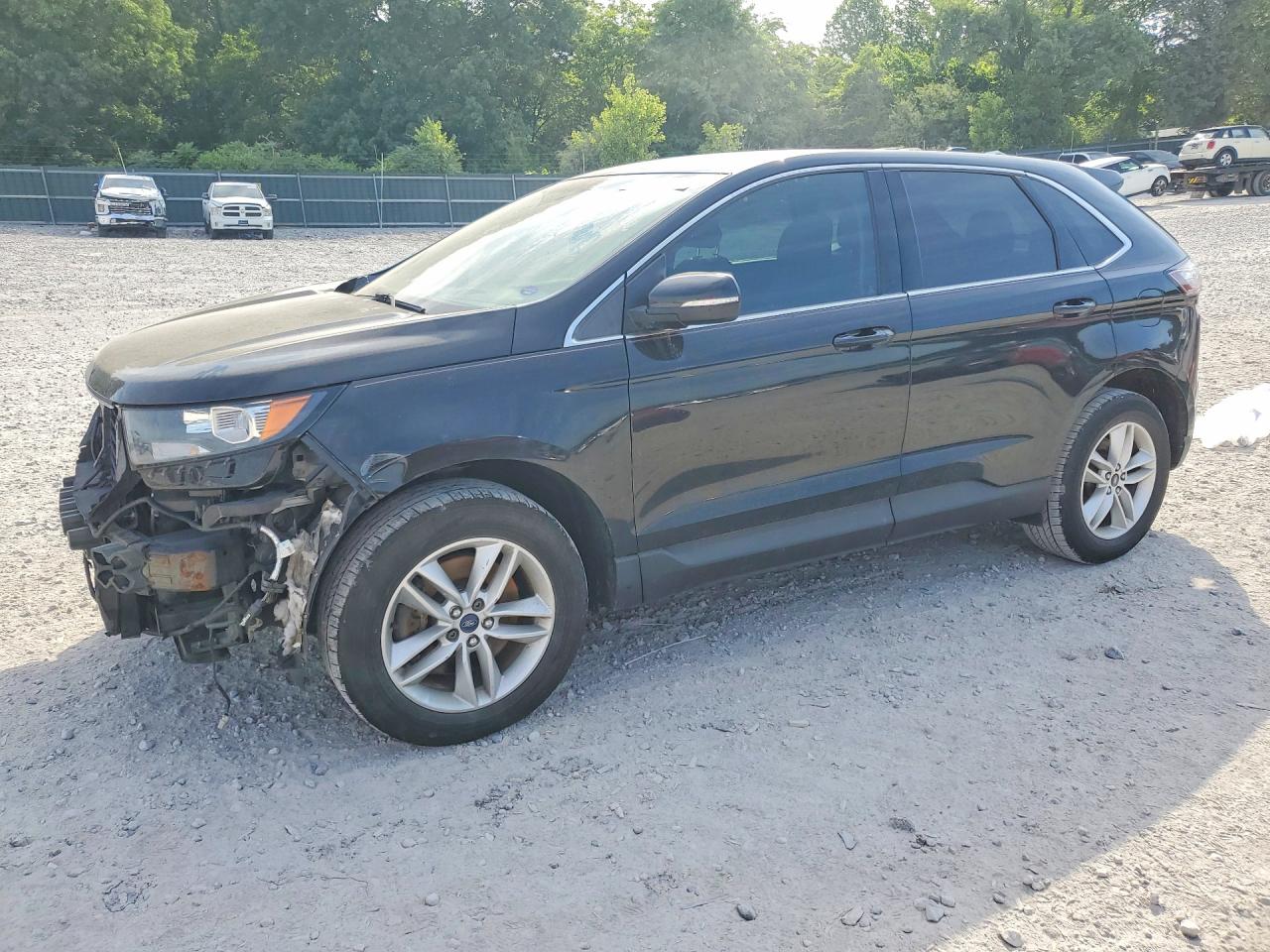 2015 Ford Edge Sel Black vin: 2FMTK4J97FBB58298