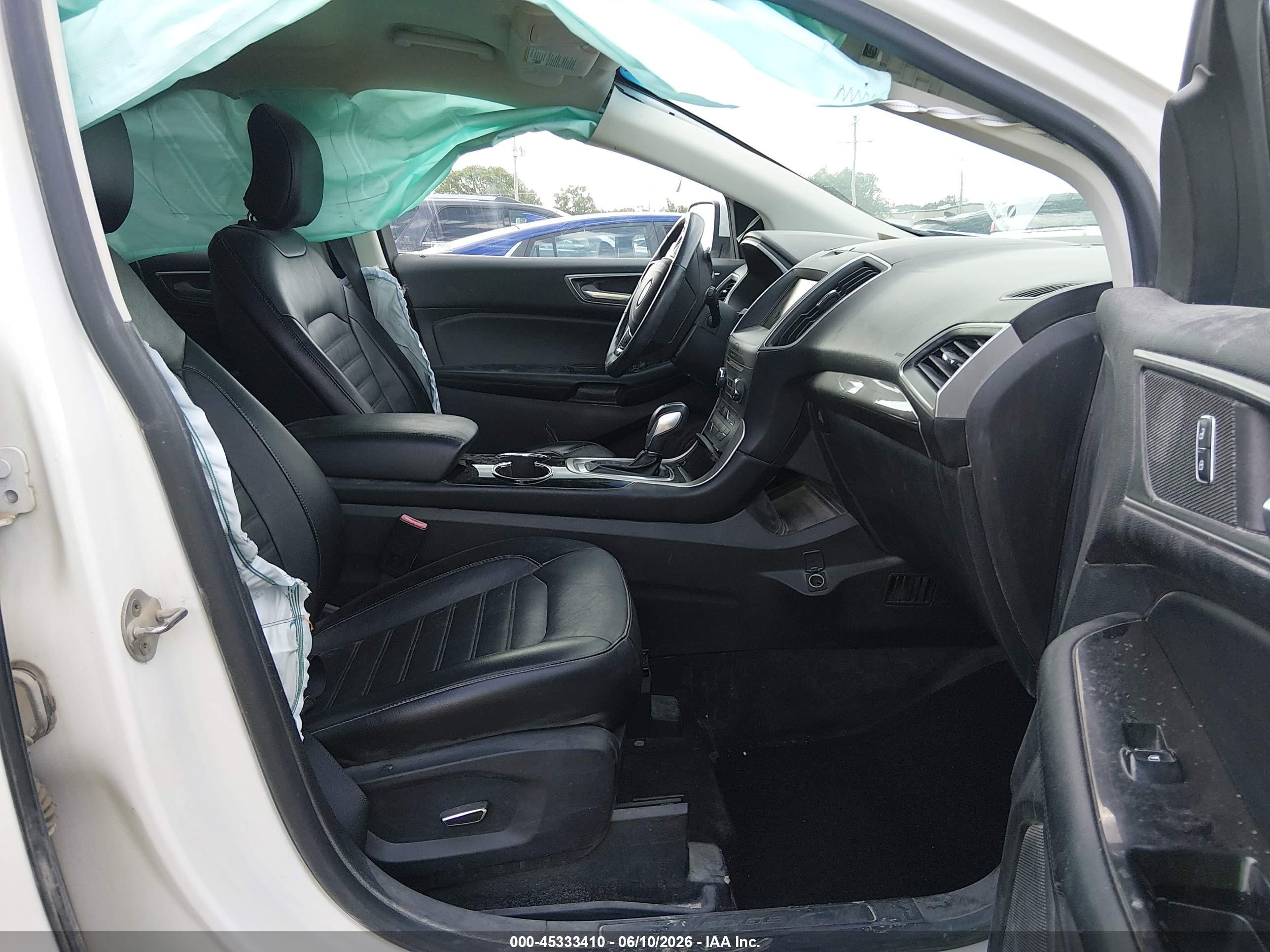 2015 Ford Edge Sel Белый vin: 2FMTK4J97FBB77451