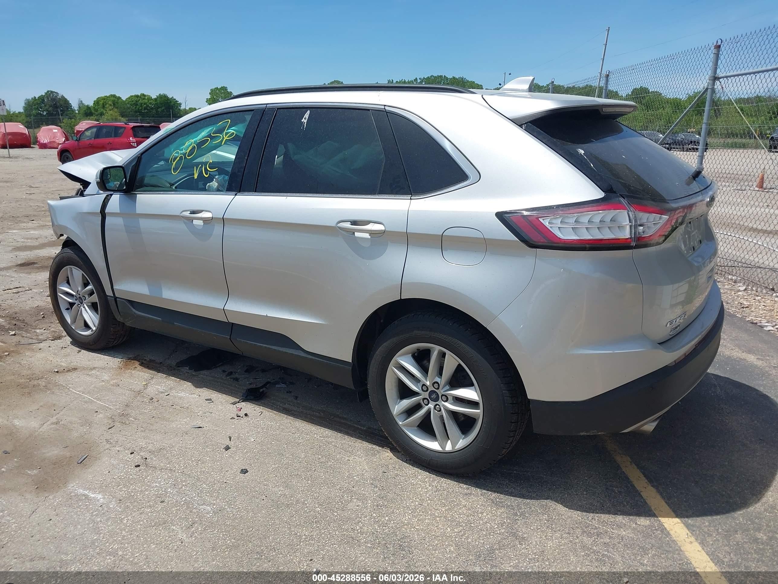 2015 Ford Edge Sel Серый vin: 2FMTK4J97FBC35686