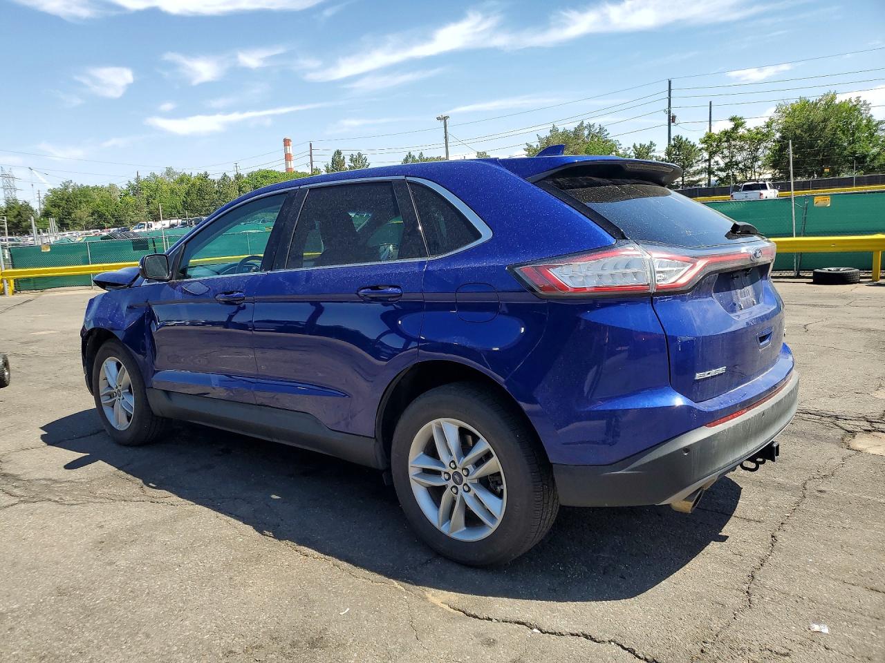 2015 Ford Edge Sel Blue vin: 2FMTK4J97FBC42119