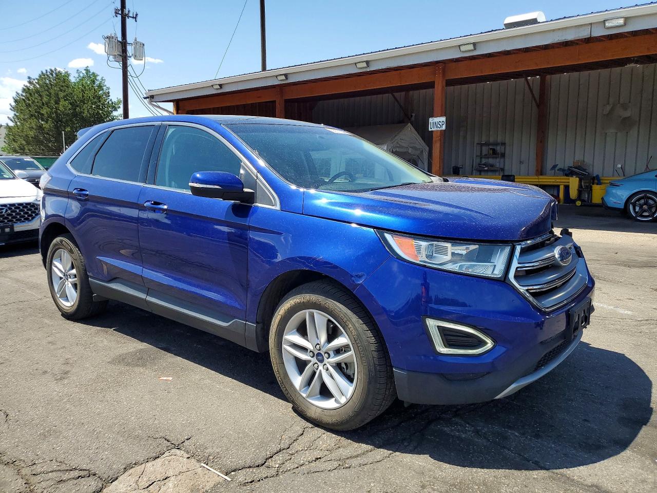 2015 Ford Edge Sel Blue vin: 2FMTK4J97FBC42119