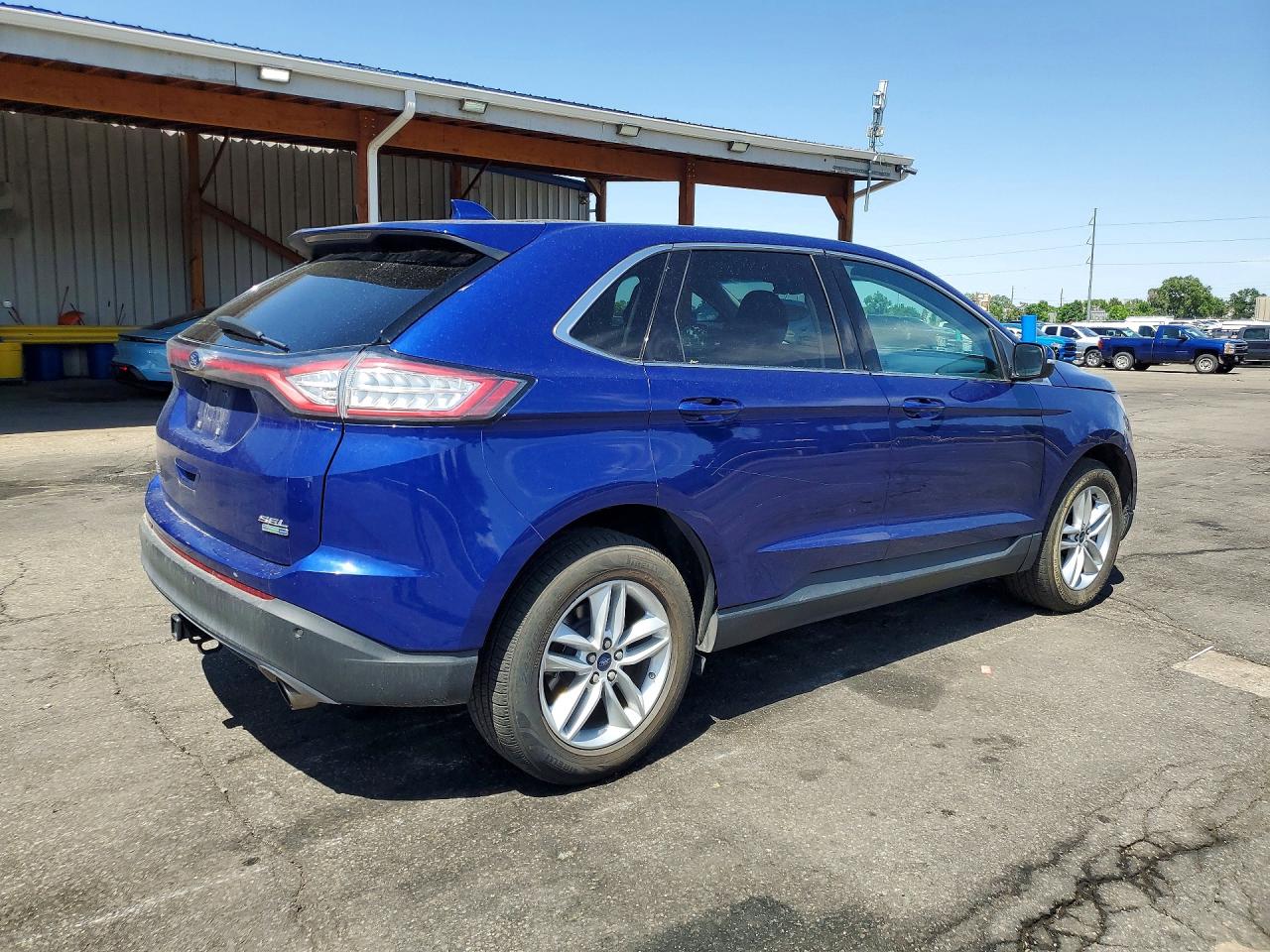 2015 Ford Edge Sel Blue vin: 2FMTK4J97FBC42119