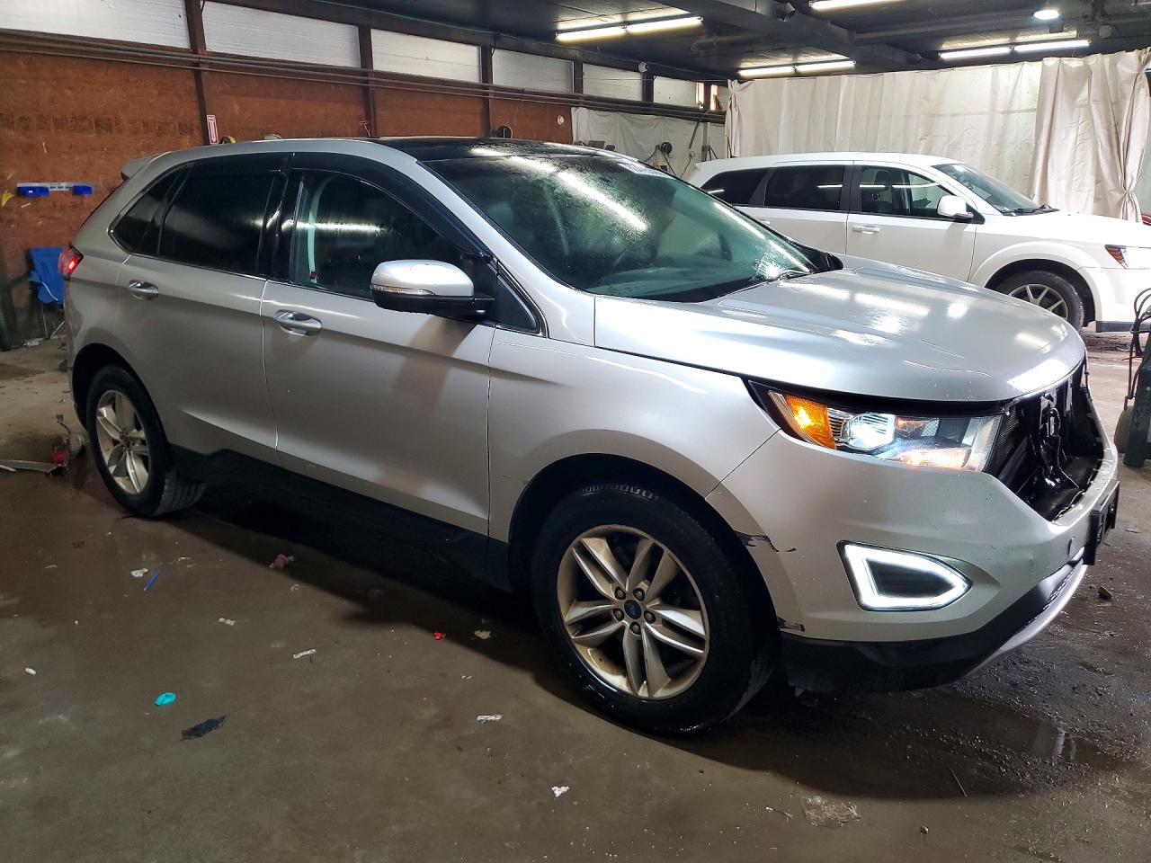 2015 Ford Edge Sel Серебряный vin: 2FMTK4J98FBB84358
