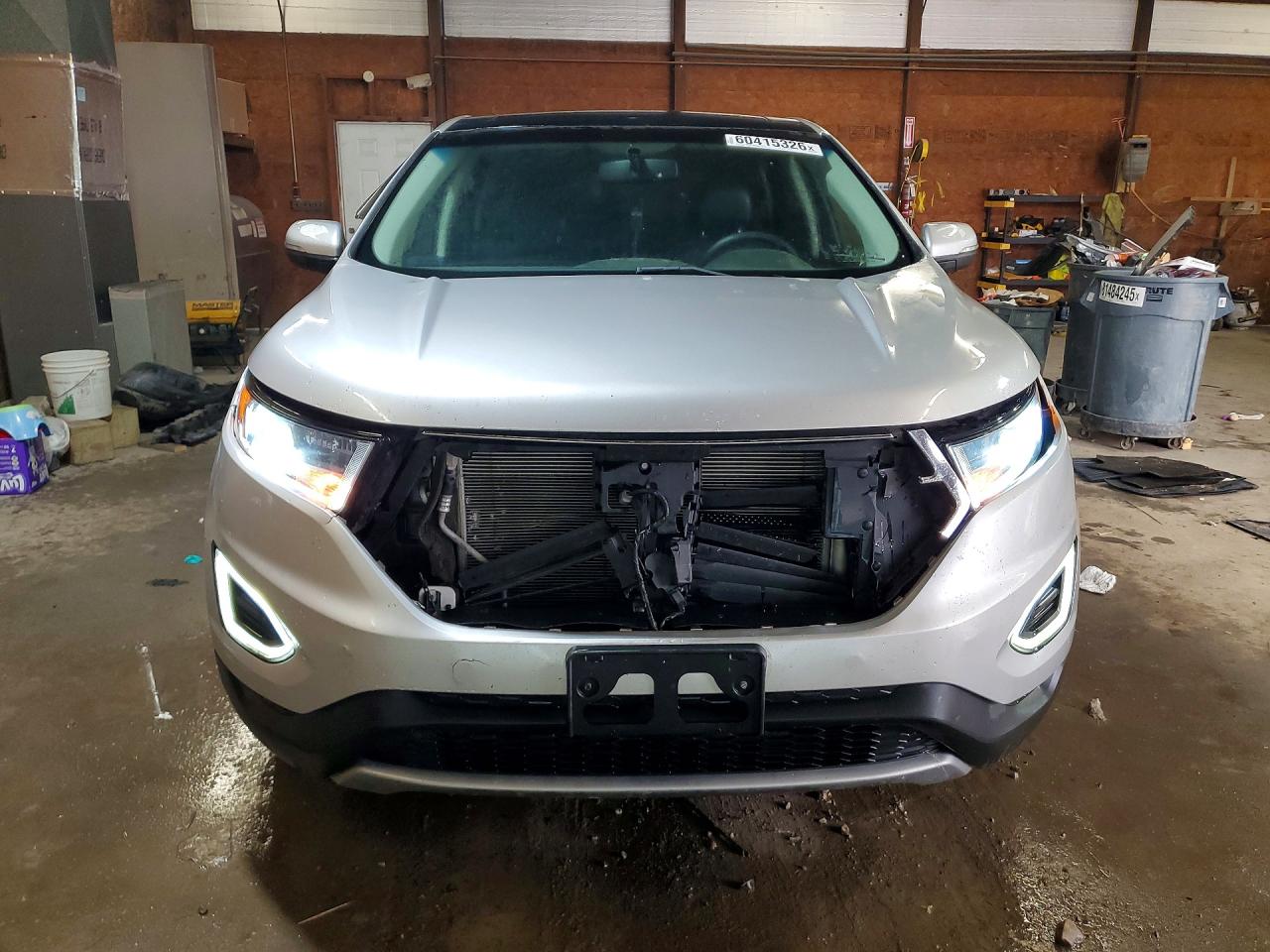 2015 Ford Edge Sel Серебряный vin: 2FMTK4J98FBB84358