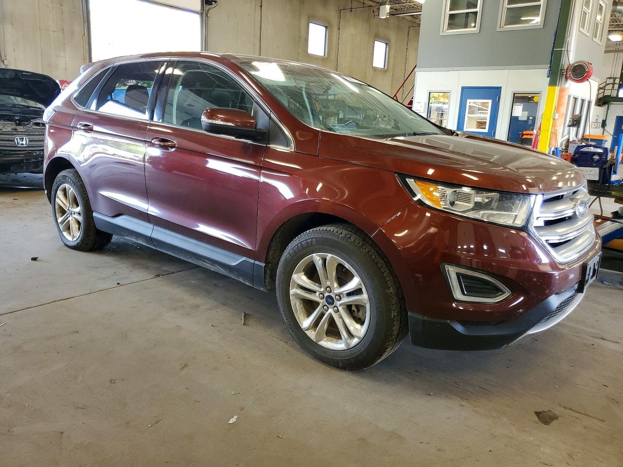 2015 Ford Edge Sel Коричневый vin: 2FMTK4J98FBB91763