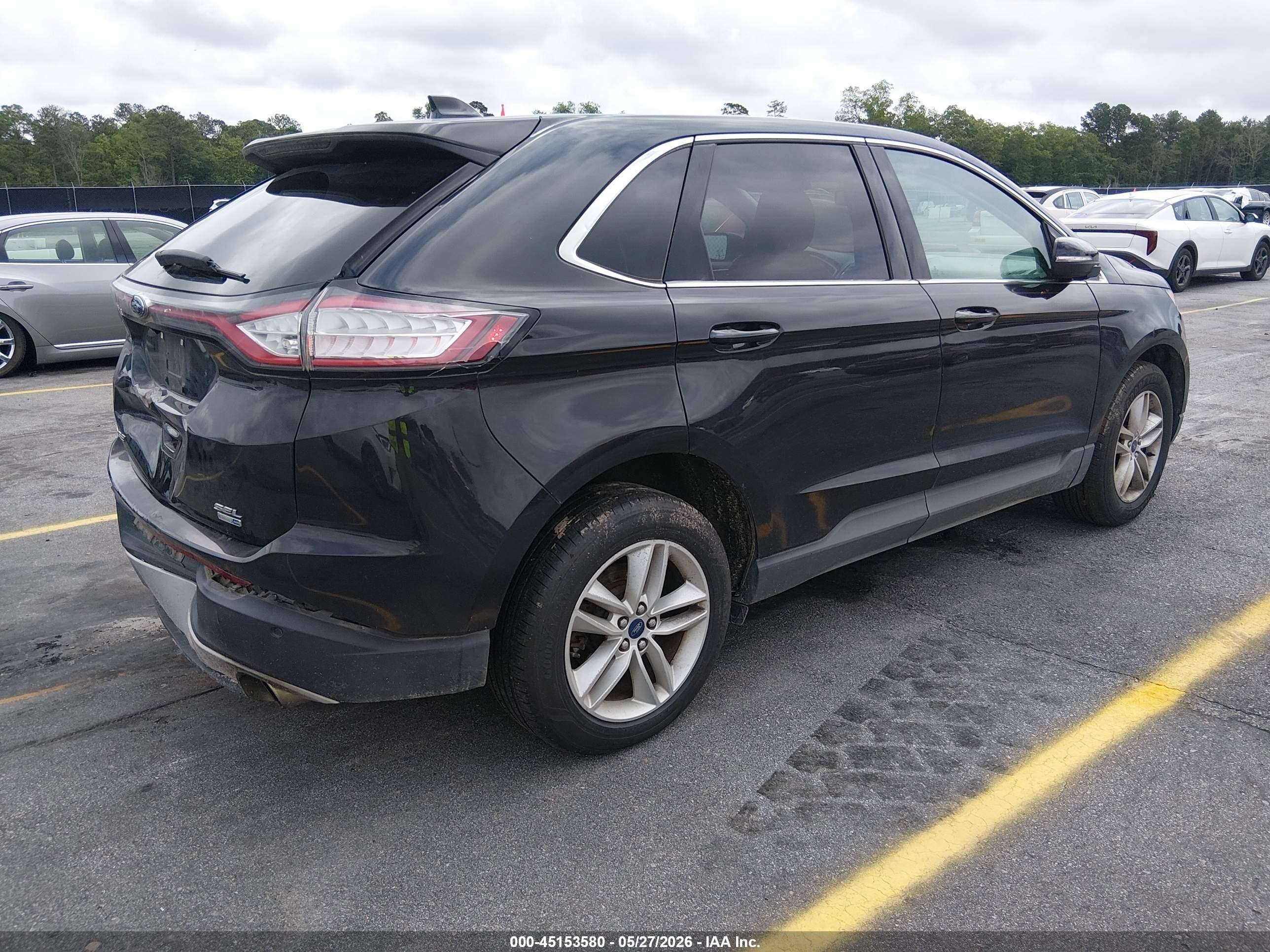 2015 Ford Edge Sel Black vin: 2FMTK4J98FBC05211