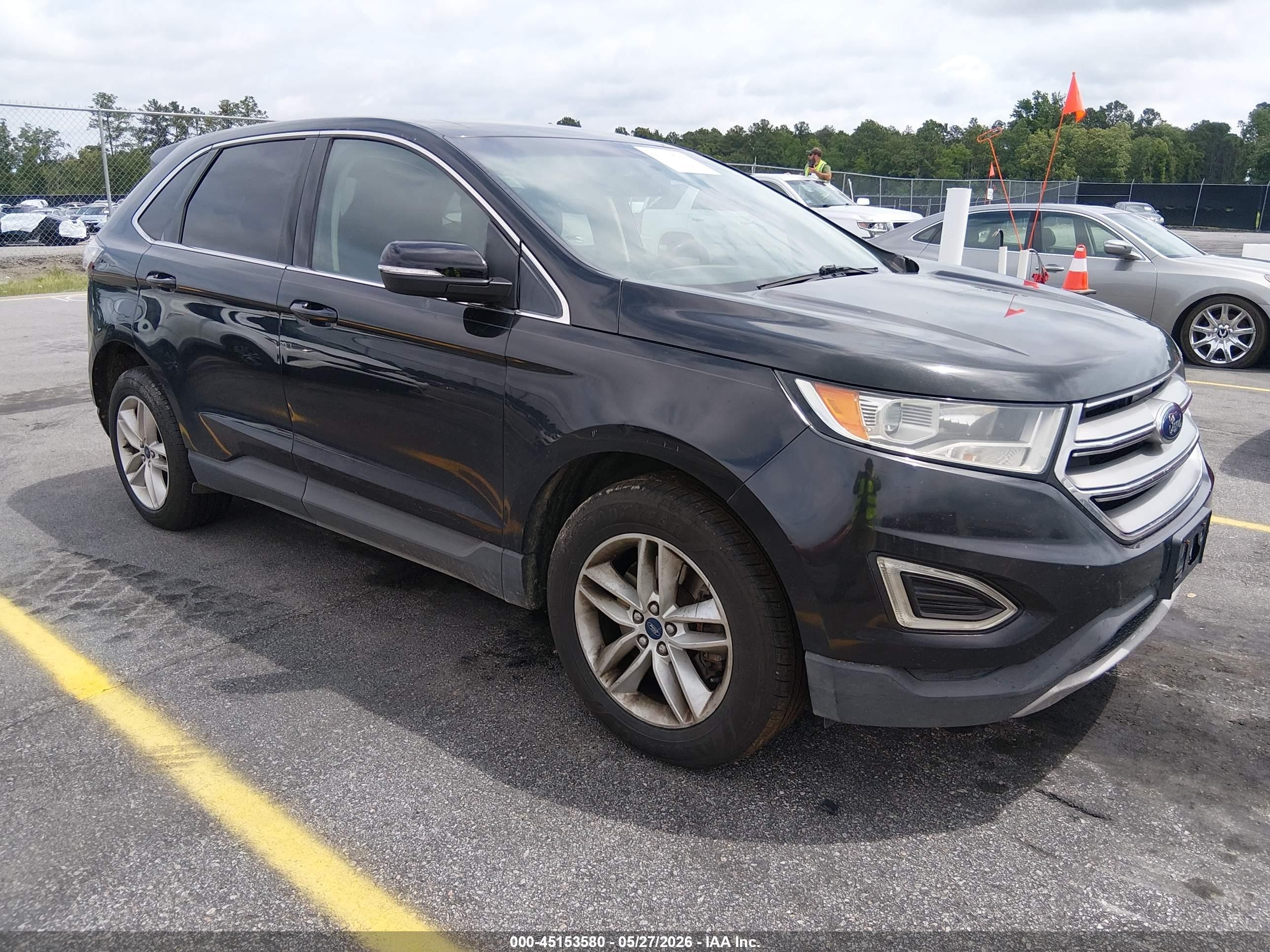 2015 Ford Edge Sel Black vin: 2FMTK4J98FBC05211