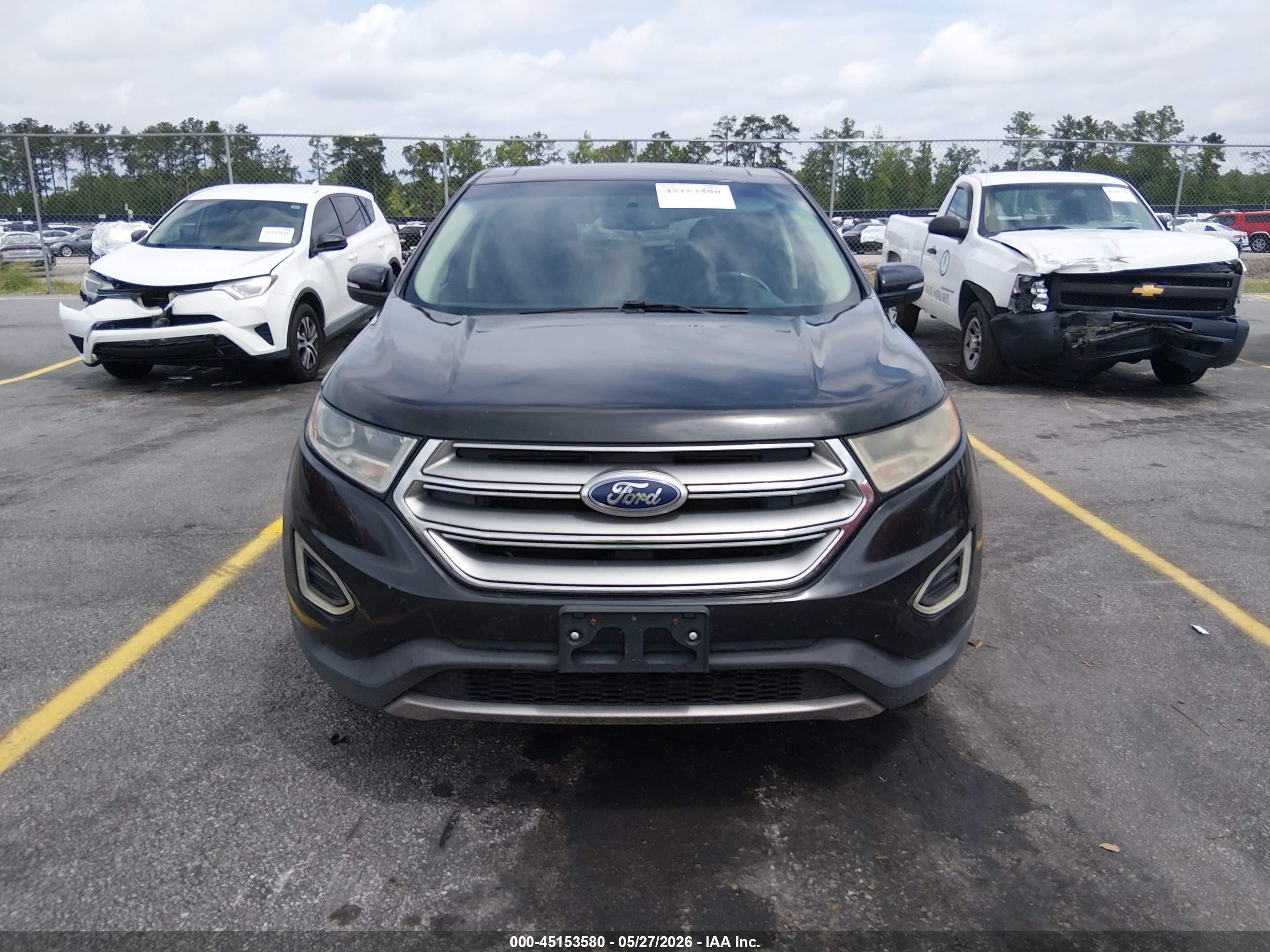 2015 Ford Edge Sel Black vin: 2FMTK4J98FBC05211